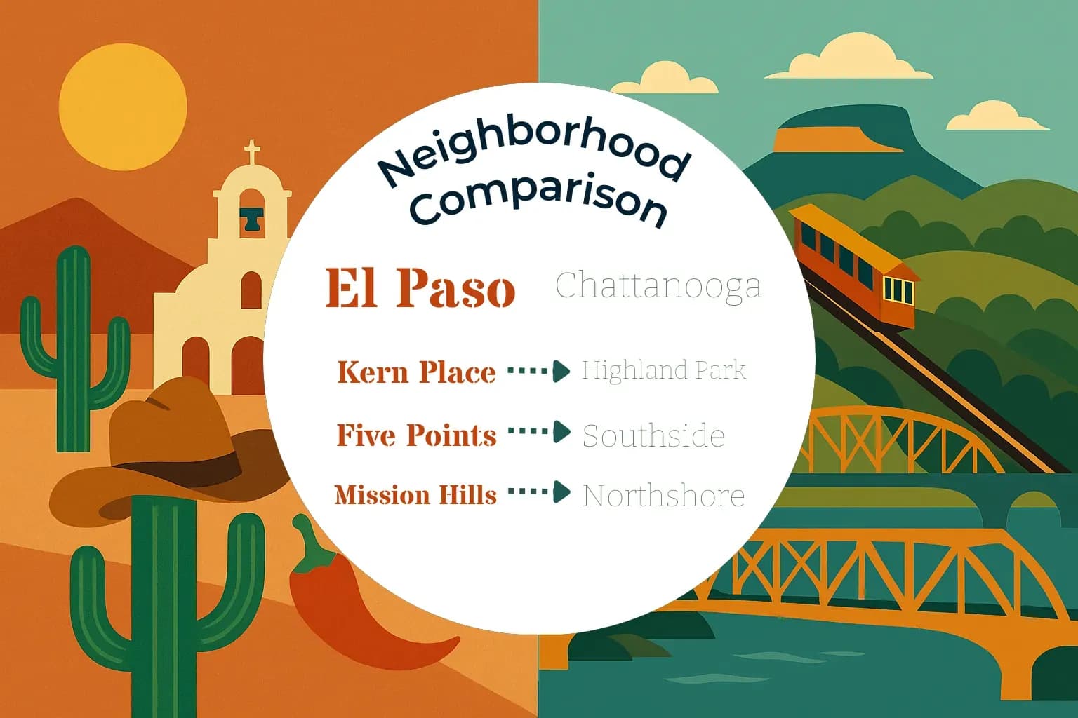 El Paso vs Chattanooga Neighborhood Comparison