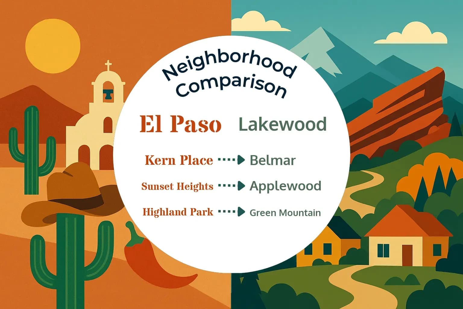 El Paso vs Lakewood Neighborhood Comparison