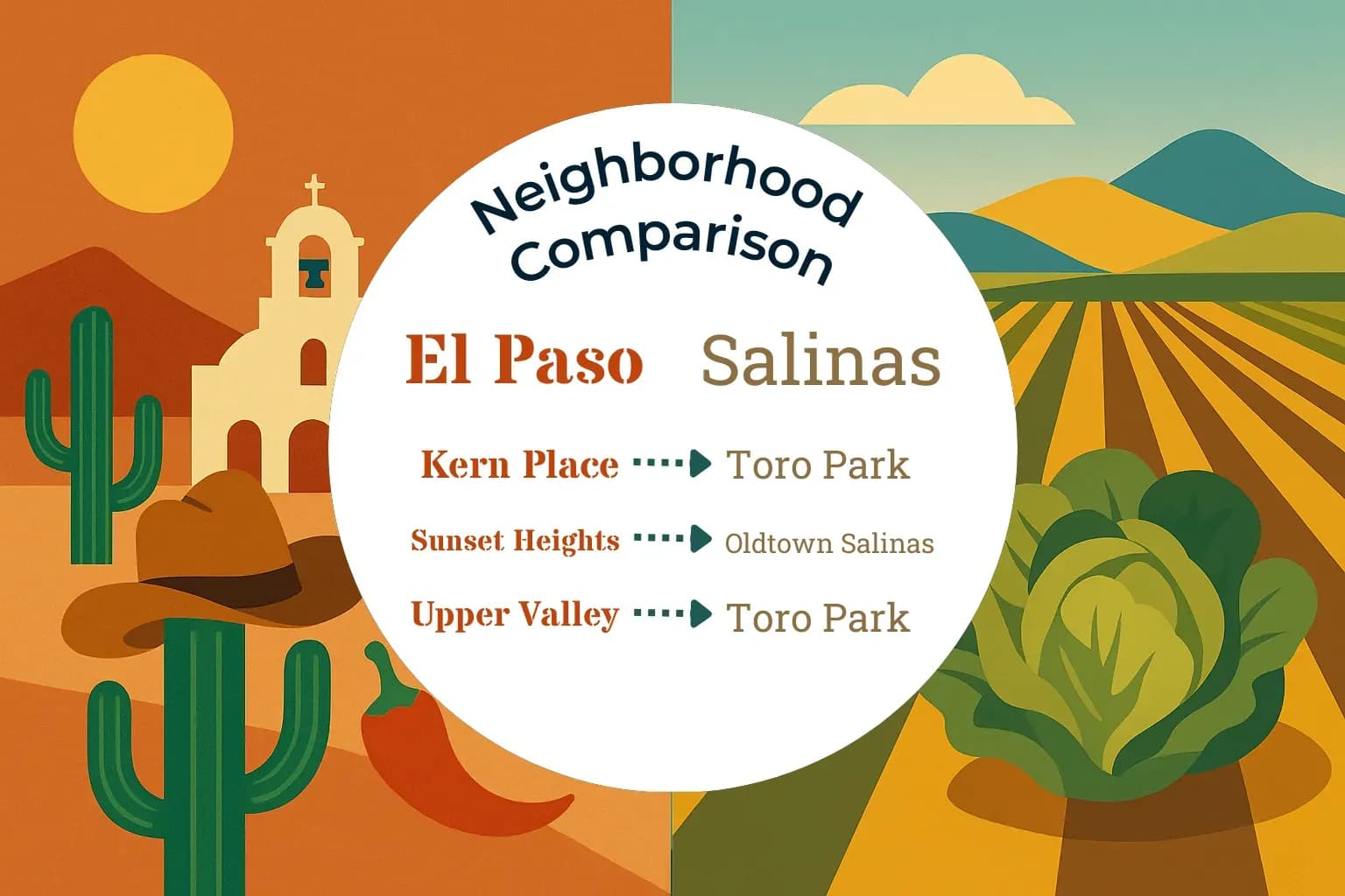 El Paso vs Salinas Neighborhood Comparison