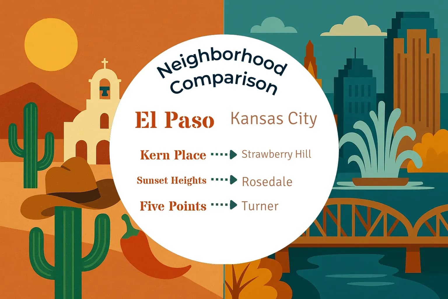 El Paso vs Kansas City Neighborhood Comparison