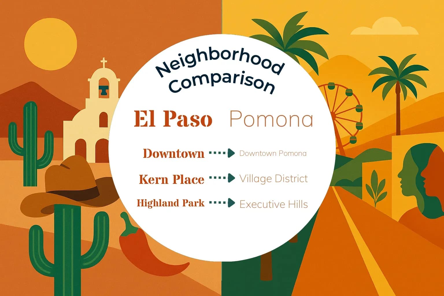 El Paso vs Pomona Neighborhood Comparison