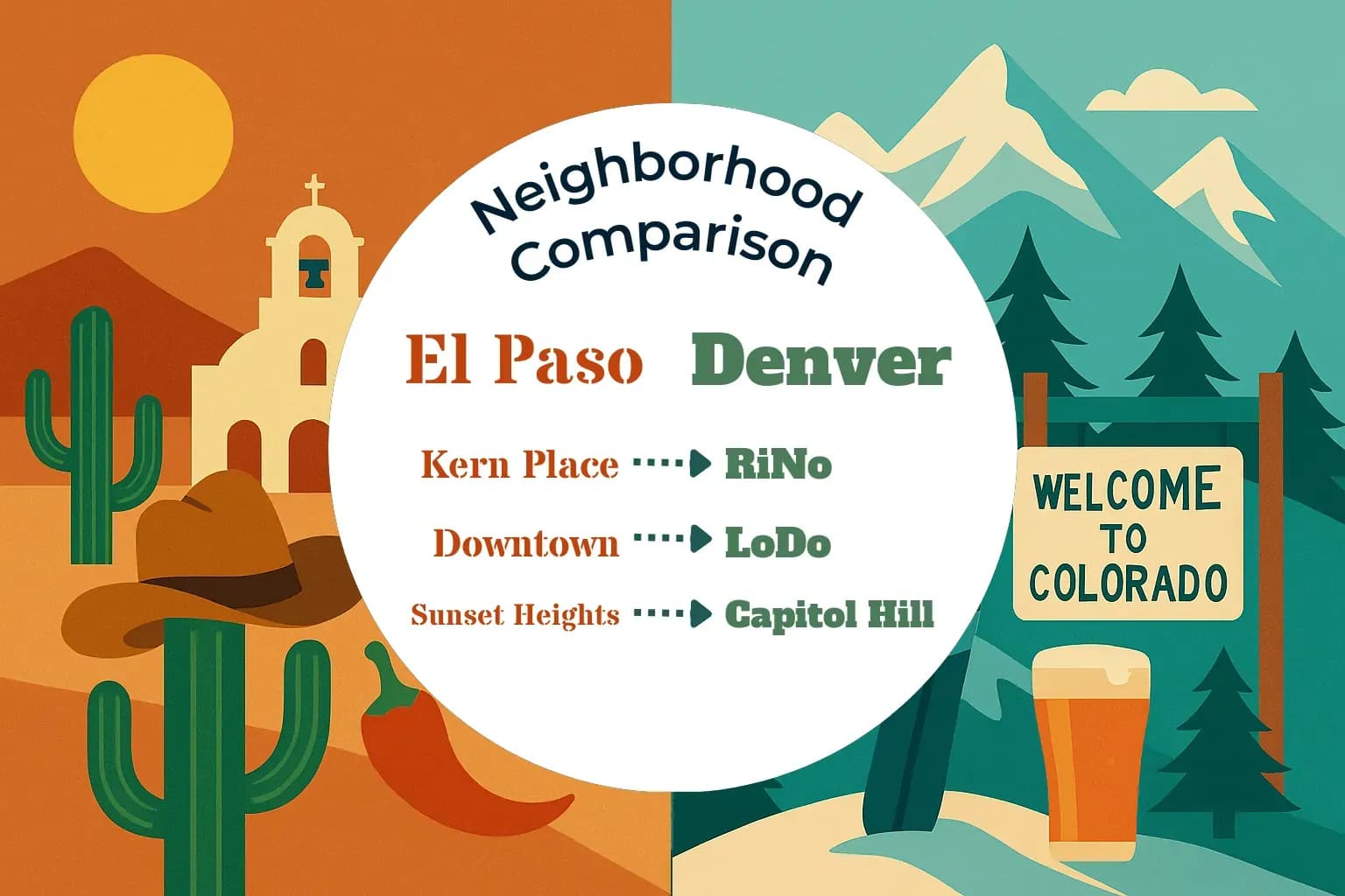 El Paso vs Denver Neighborhood Comparison