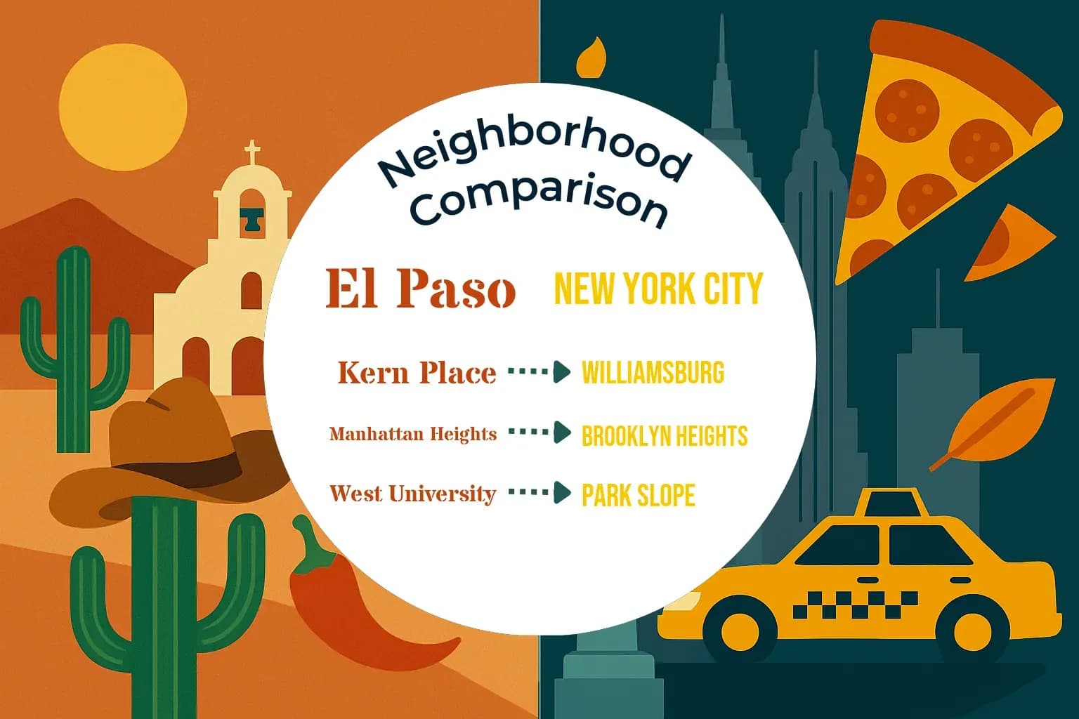El Paso vs New York City Neighborhood Comparison