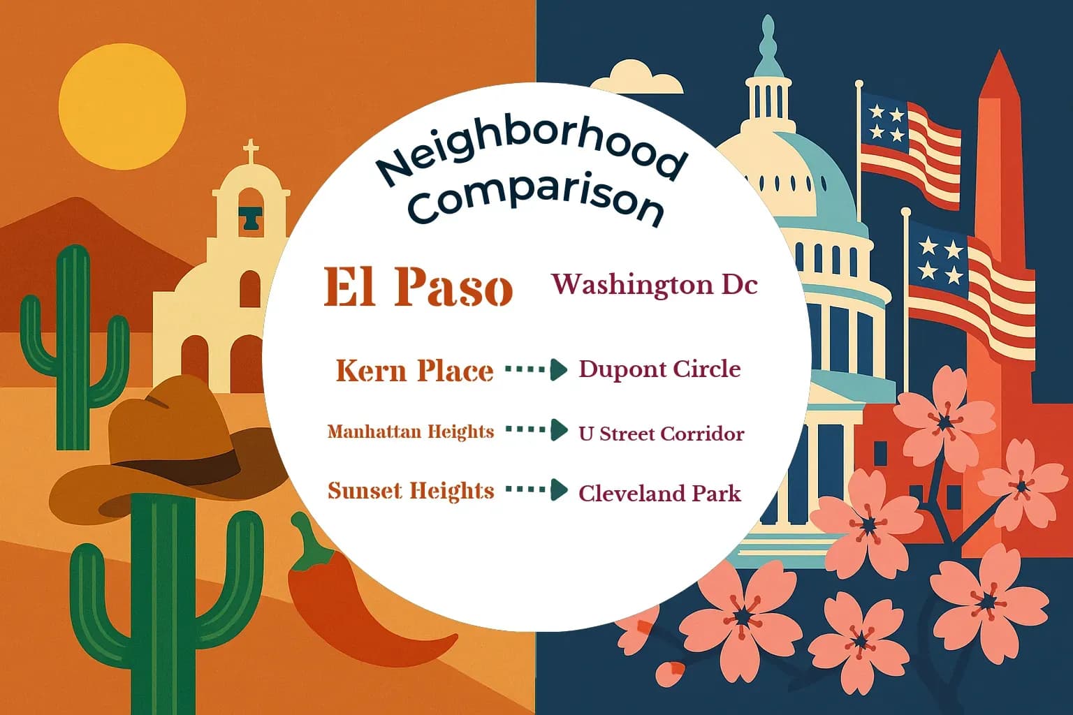 El Paso vs Washington DC Neighborhood Comparison