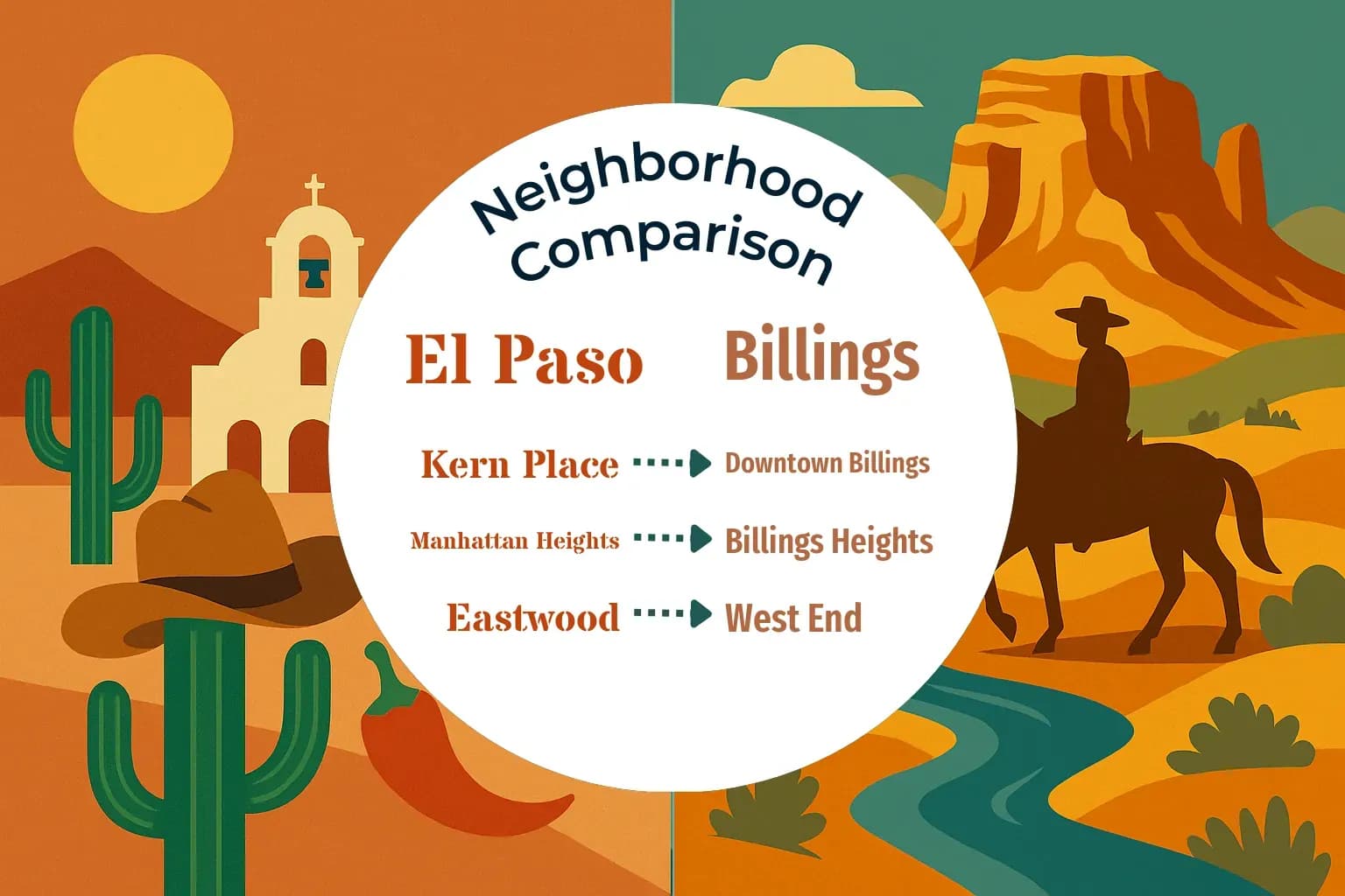 El Paso vs Billings Neighborhood Comparison