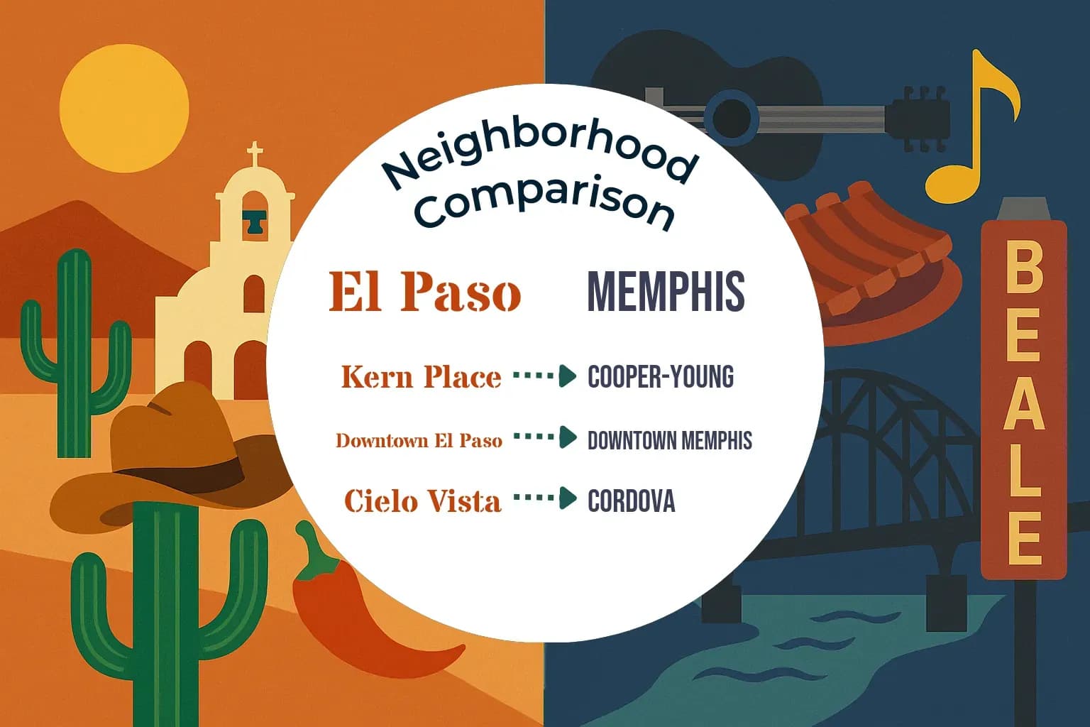 El Paso vs Memphis Neighborhood Comparison