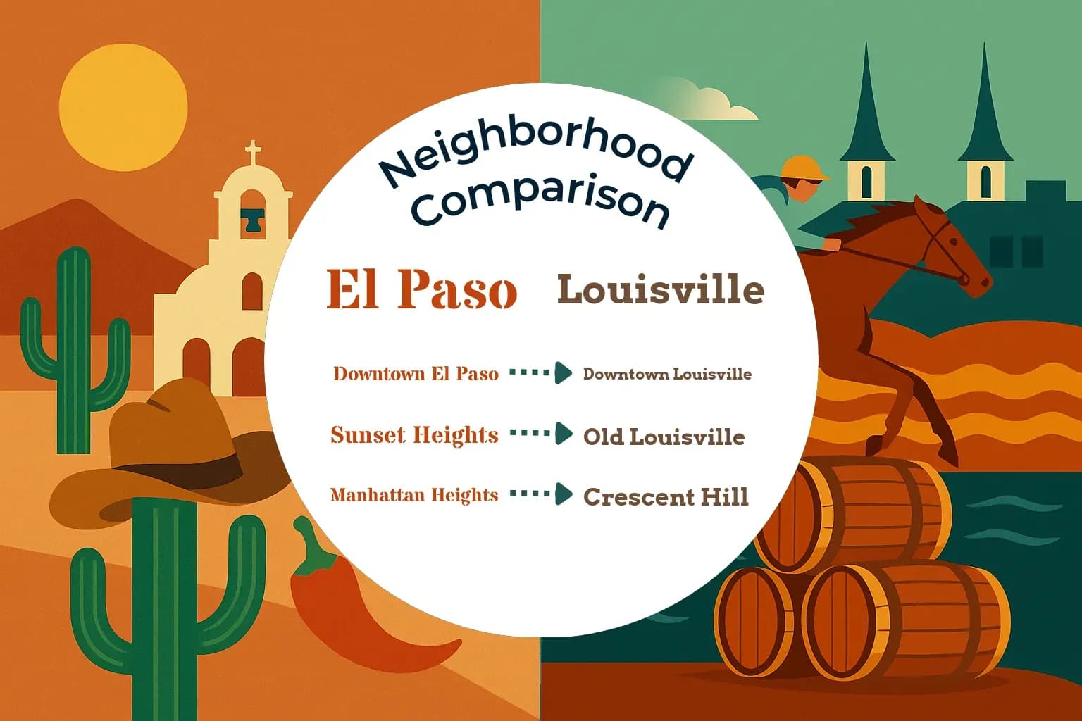 El Paso vs Louisville Neighborhood Comparison