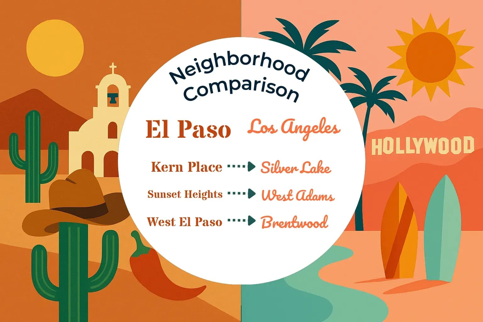 El Paso vs Los Angeles Neighborhood Comparison