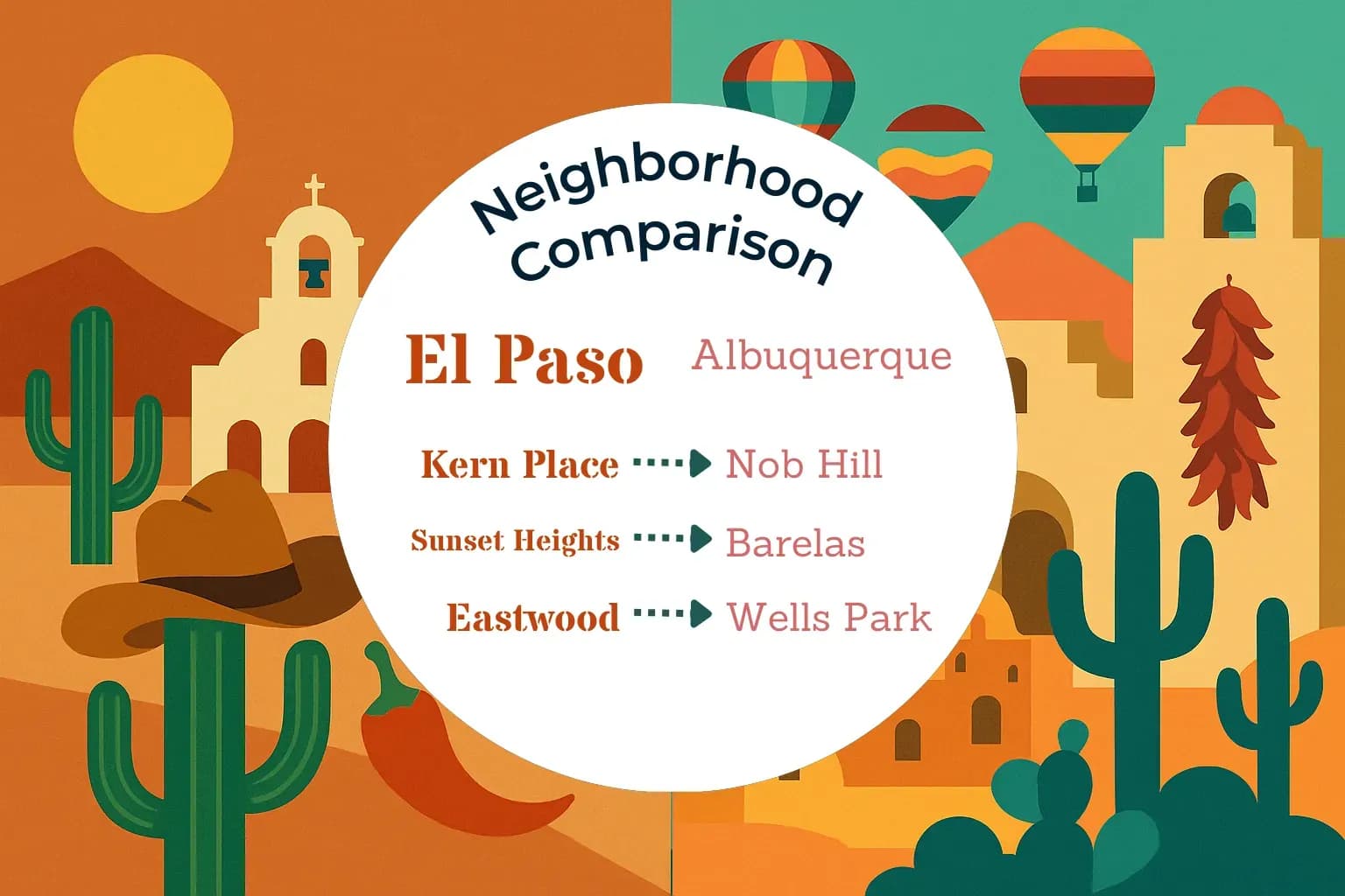 El Paso vs Albuquerque Neighborhood Comparison