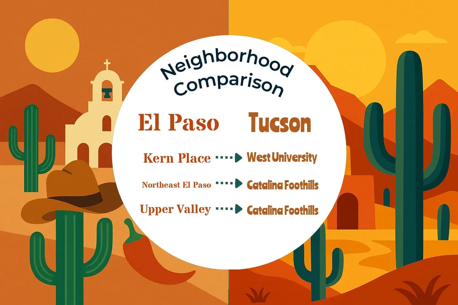 El Paso vs Tucson Neighborhood Comparison