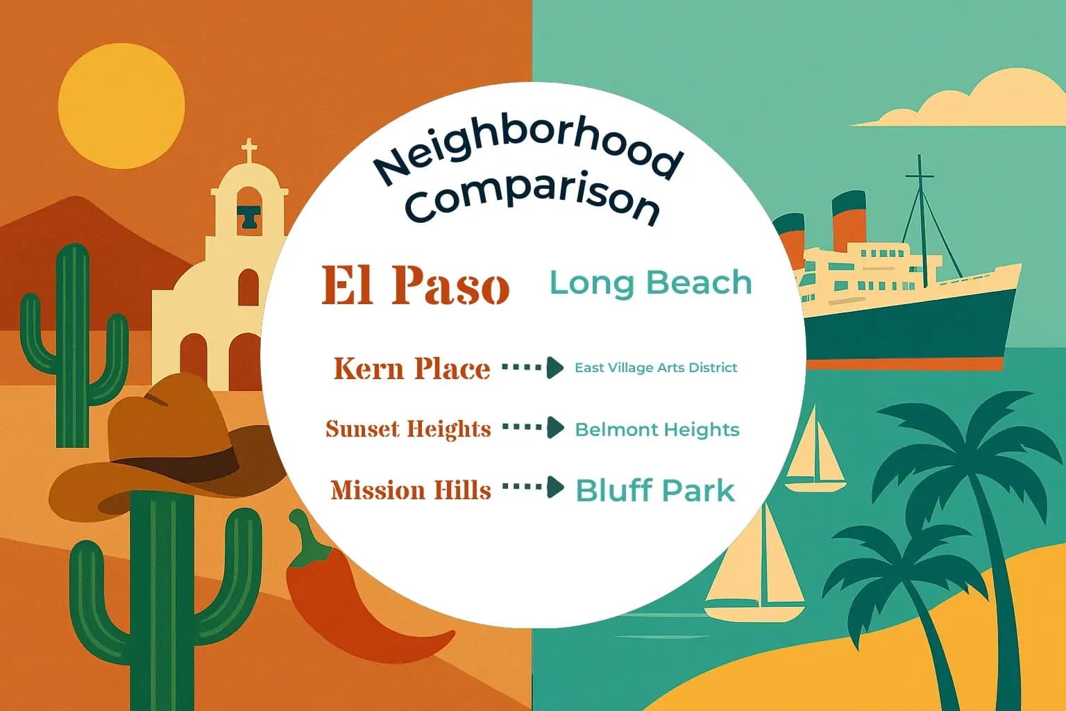 El Paso vs Long Beach Neighborhood Comparison