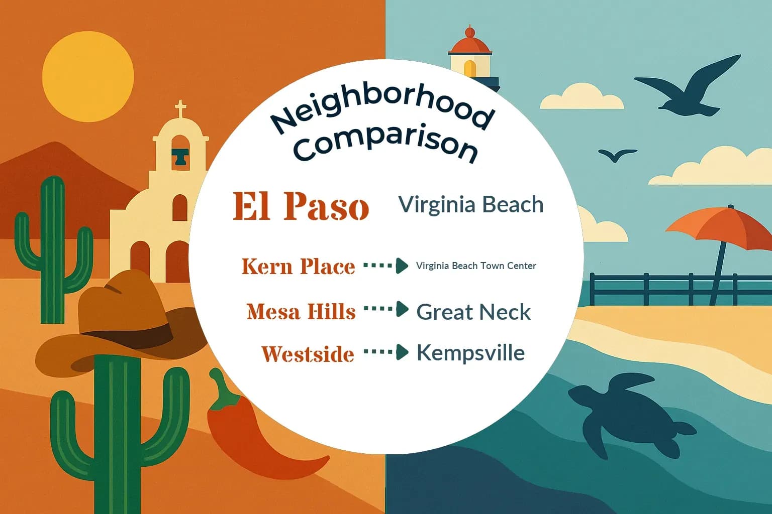 El Paso vs Virginia Beach Neighborhood Comparison