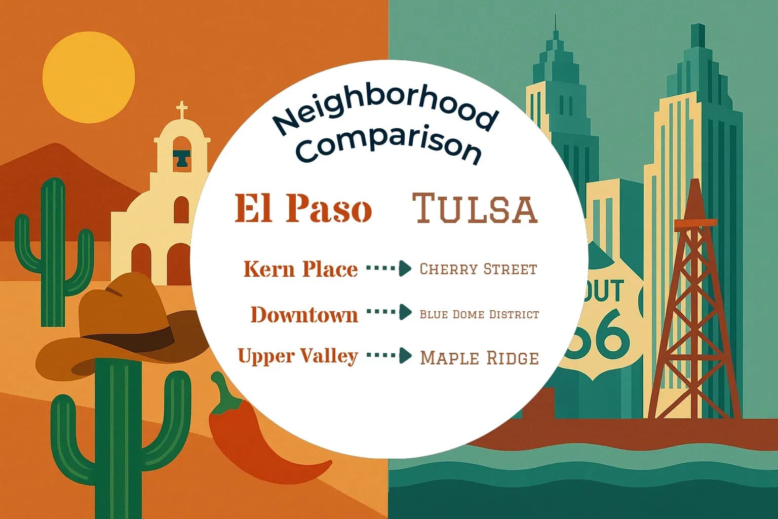 El Paso vs Tulsa Neighborhood Comparison