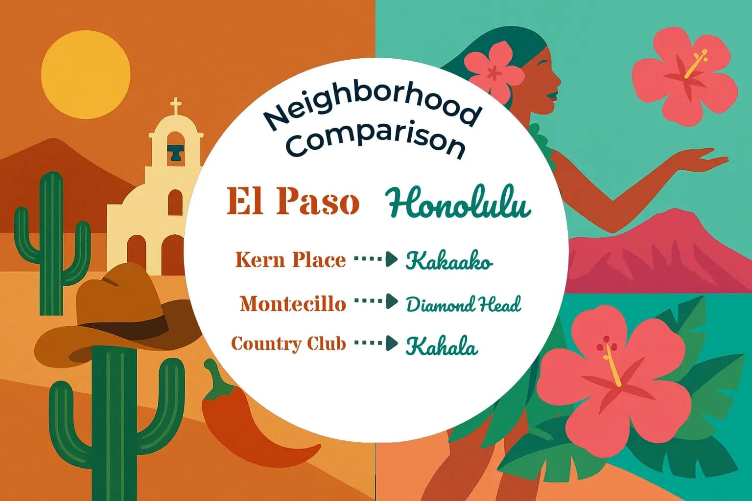 El Paso vs Honolulu Neighborhood Comparison