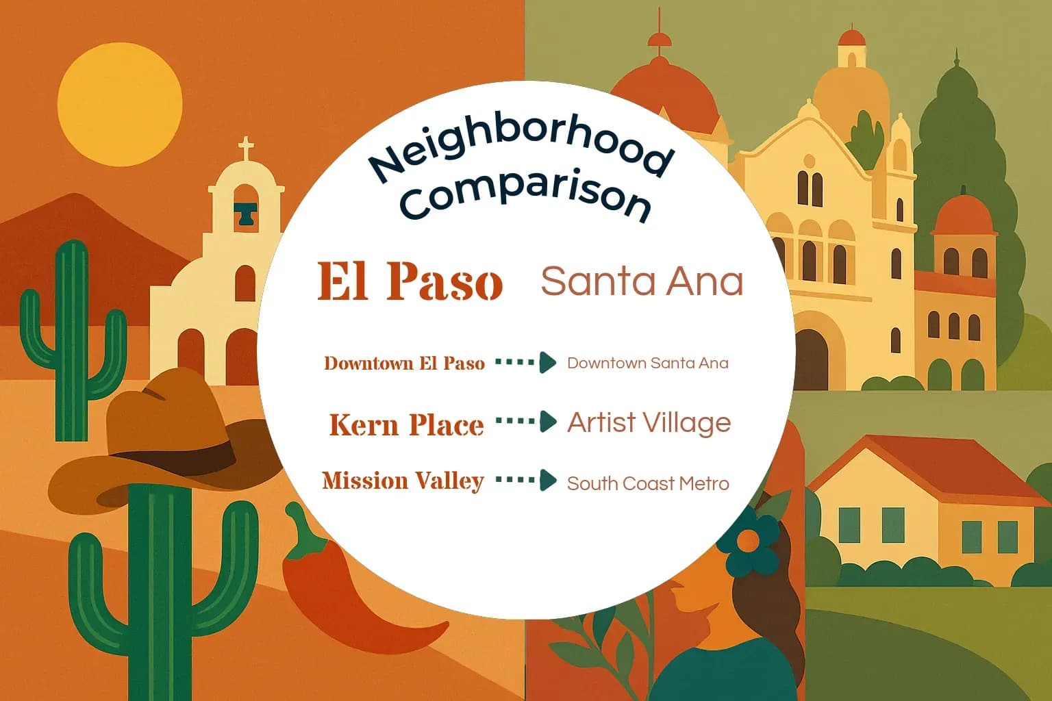 El Paso vs Santa Ana Neighborhood Comparison