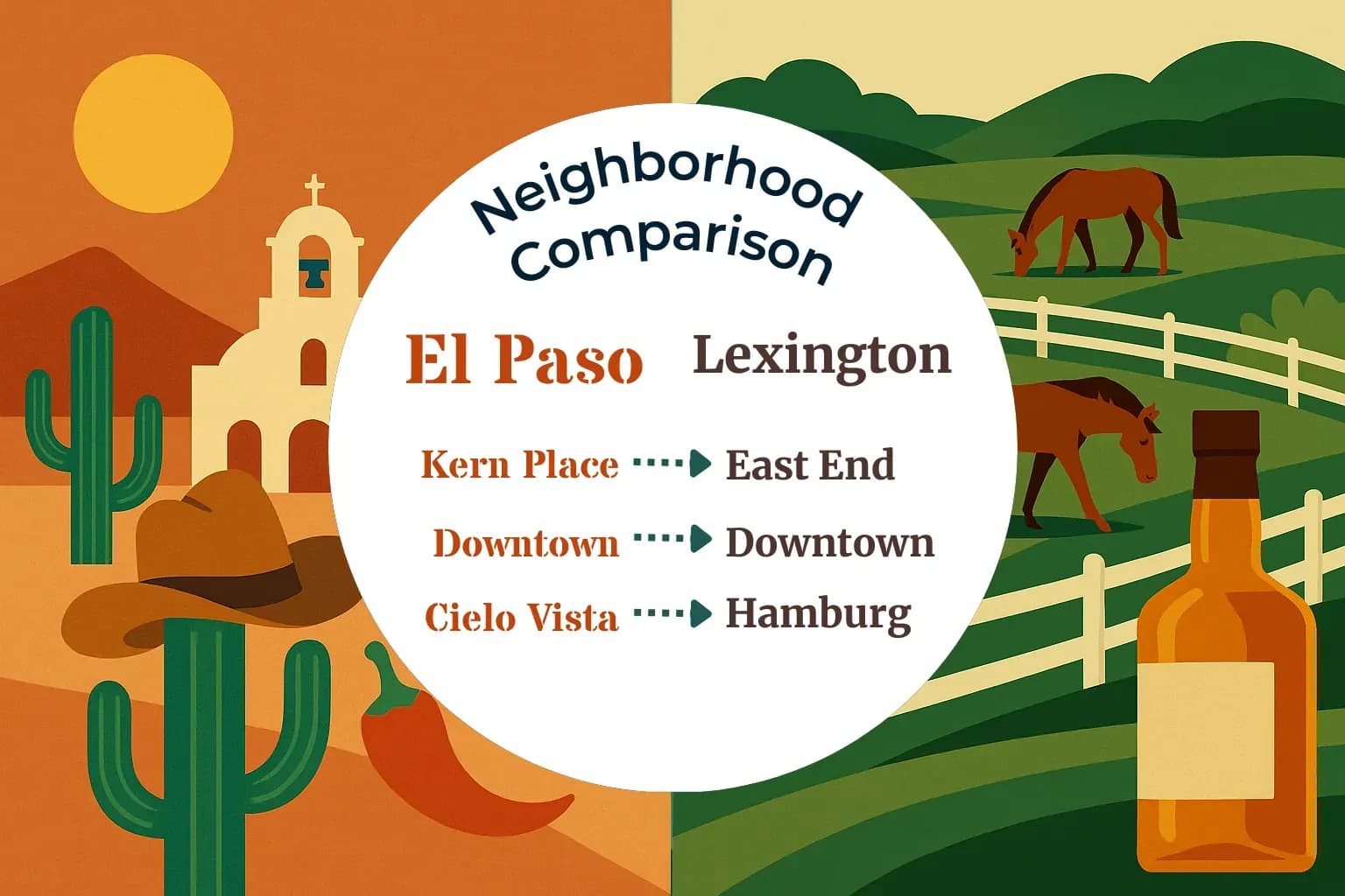 El Paso vs Lexington Neighborhood Comparison