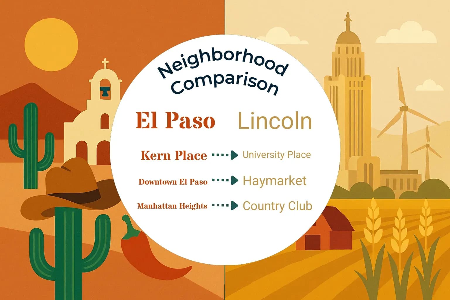 El Paso vs Lincoln Neighborhood Comparison