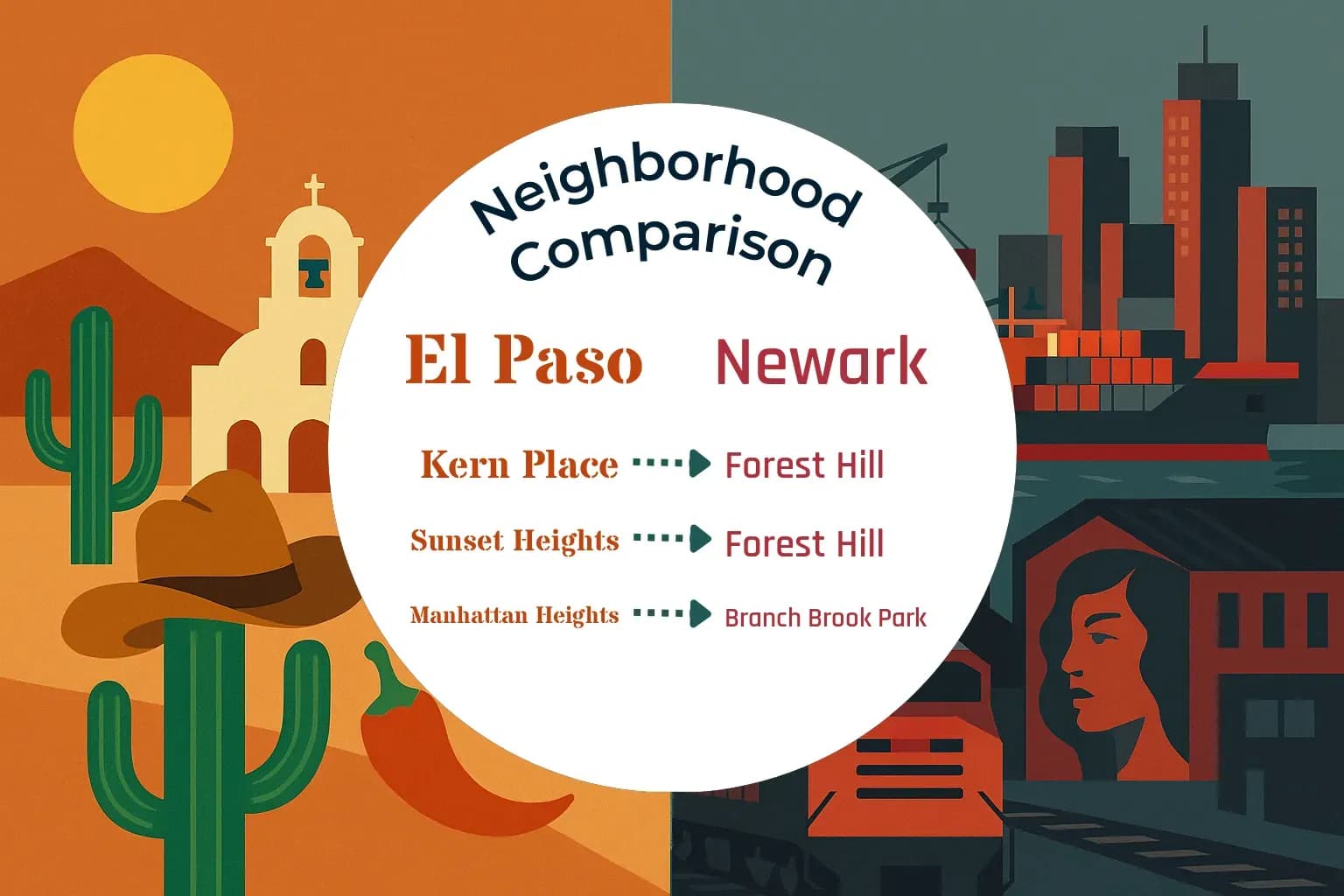 El Paso vs Newark Neighborhood Comparison