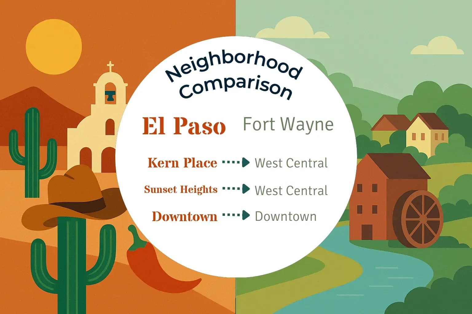El Paso vs Fort Wayne Neighborhood Comparison