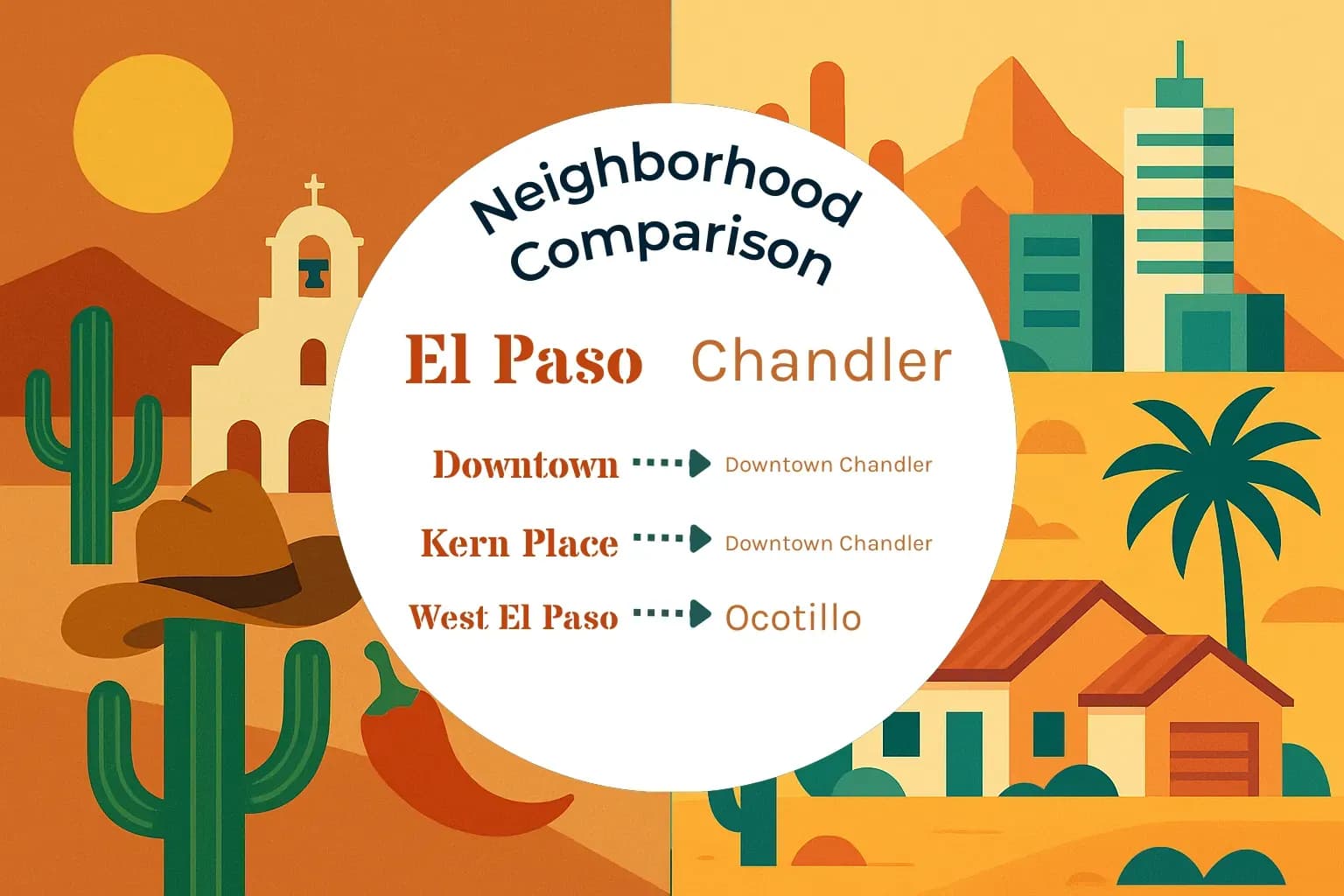 El Paso vs Chandler Neighborhood Comparison