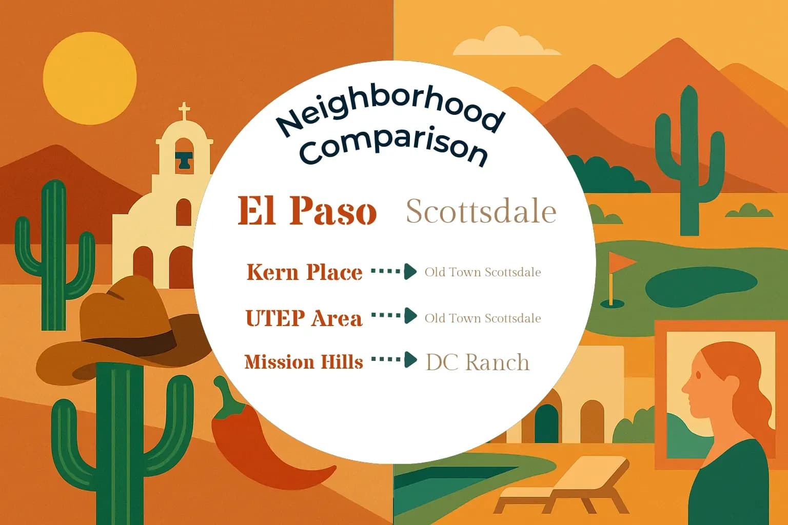 El Paso vs Scottsdale Neighborhood Comparison