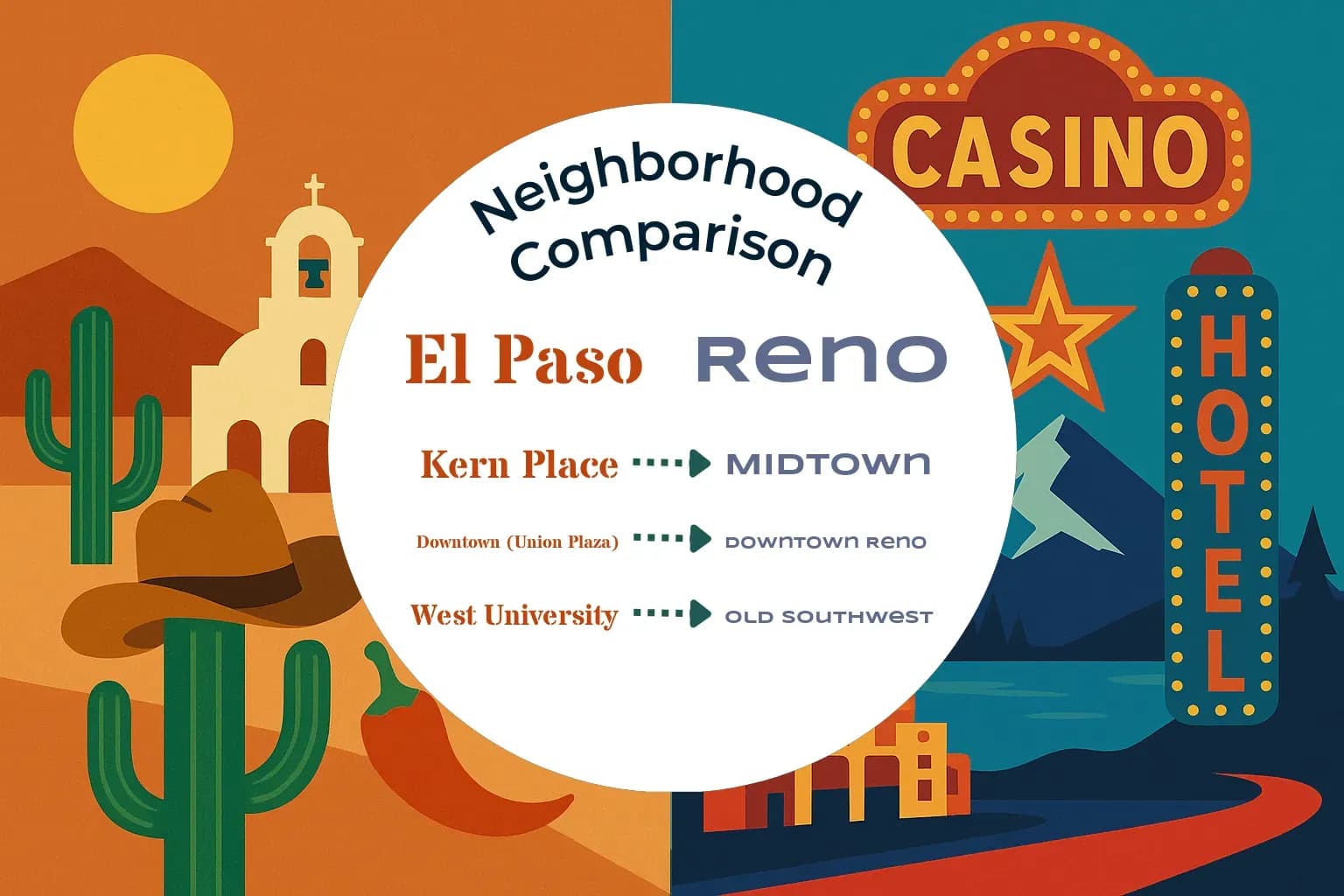 El Paso vs Reno Neighborhood Comparison