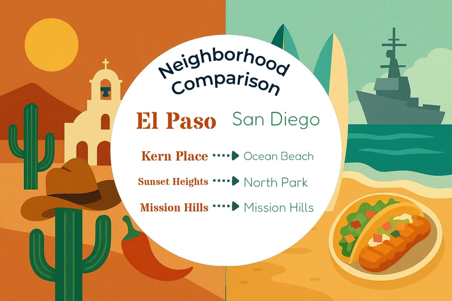 El Paso vs San Diego Neighborhood Comparison