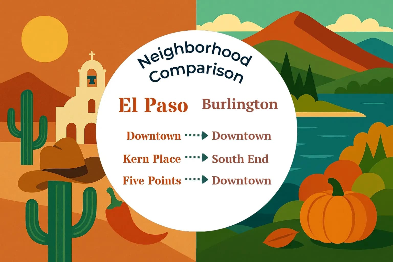 El Paso vs Burlington Neighborhood Comparison