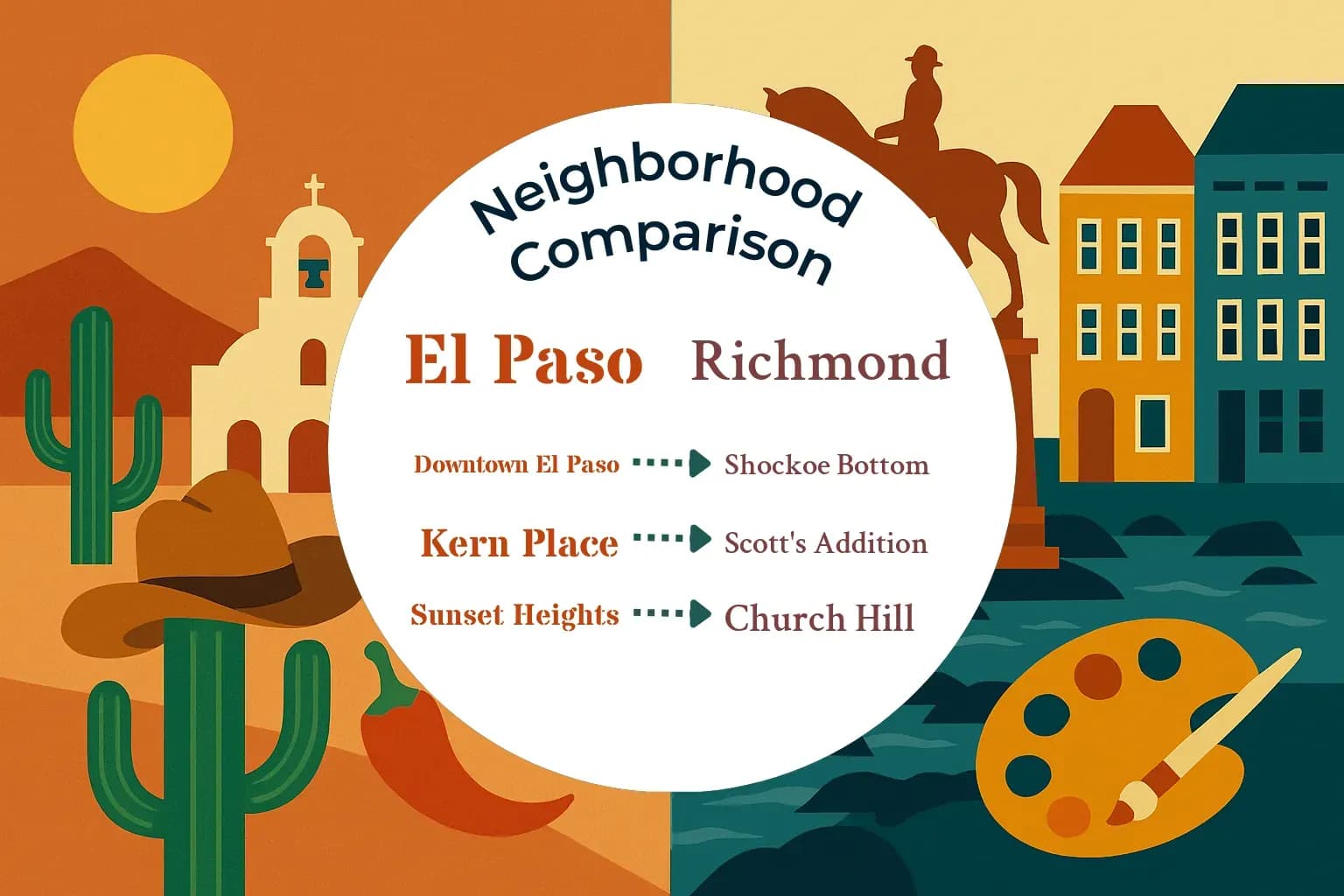 El Paso vs Richmond Neighborhood Comparison