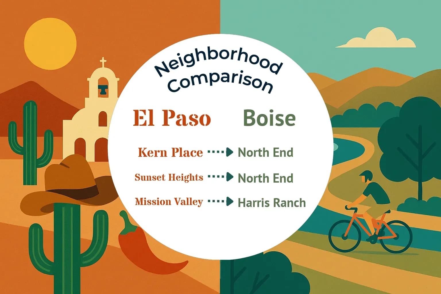 El Paso vs Boise Neighborhood Comparison