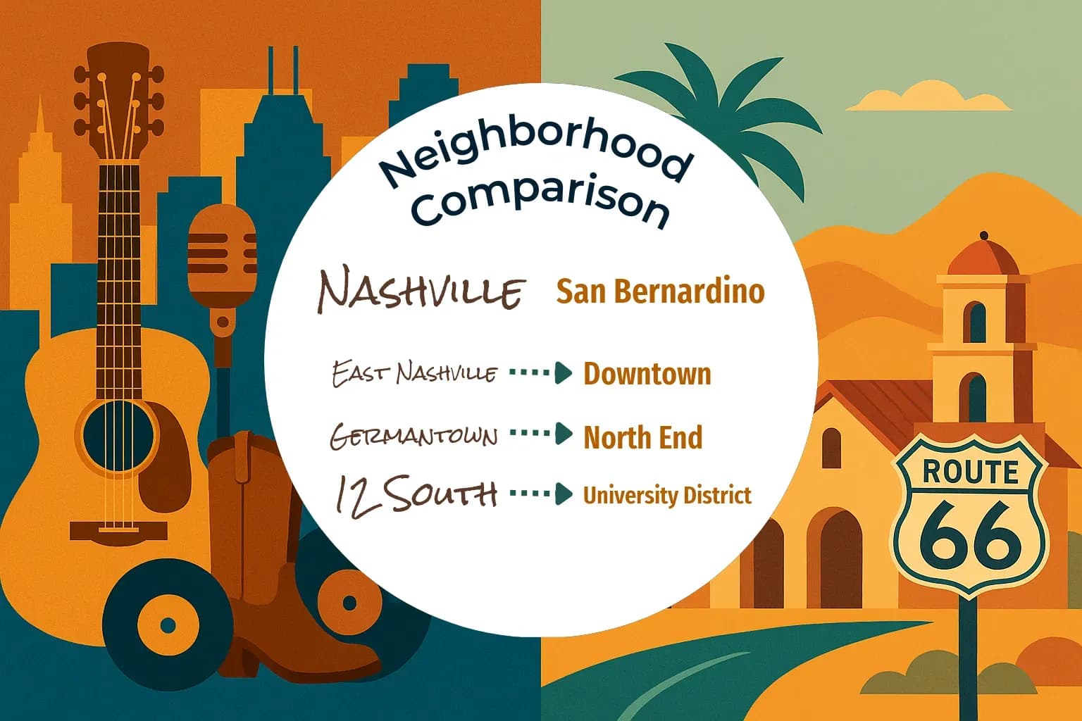 Nashville vs San Bernardino Neighborhood Comparison