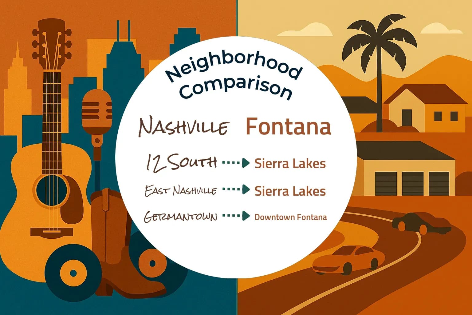 Nashville vs Fontana Neighborhood Comparison