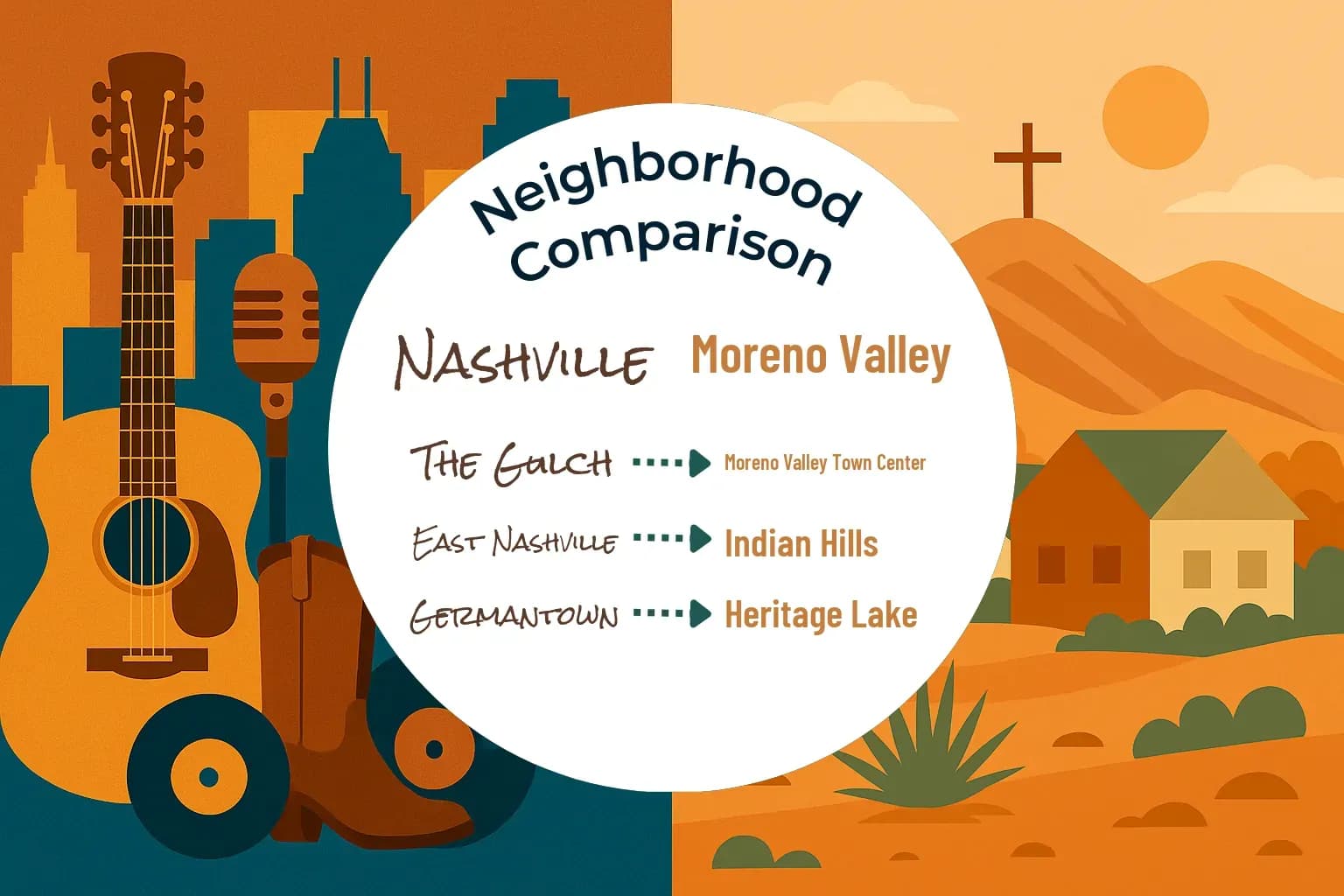Nashville vs Moreno Valley Neighborhood Comparison