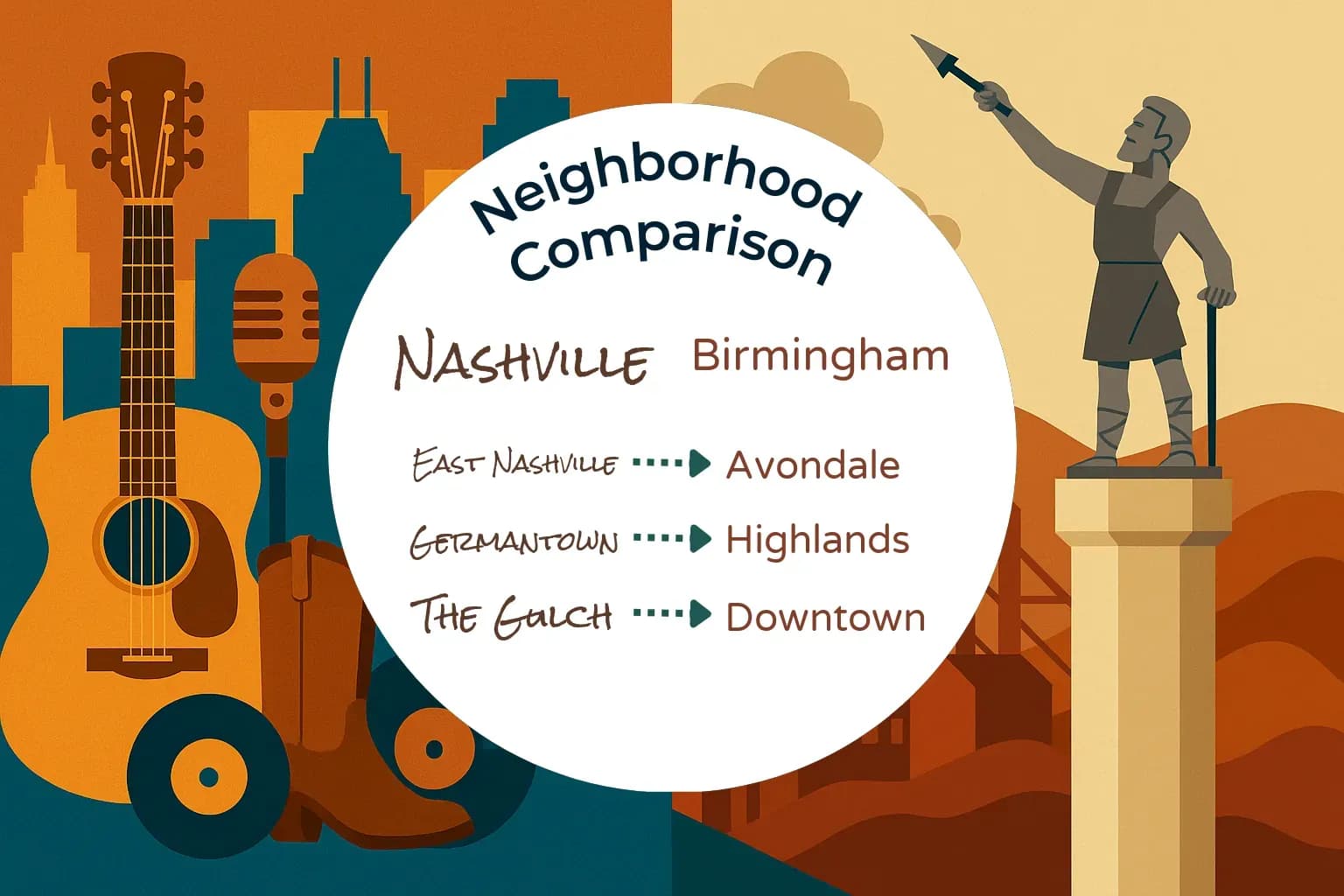 Nashville vs Birmingham Neighborhood Comparison