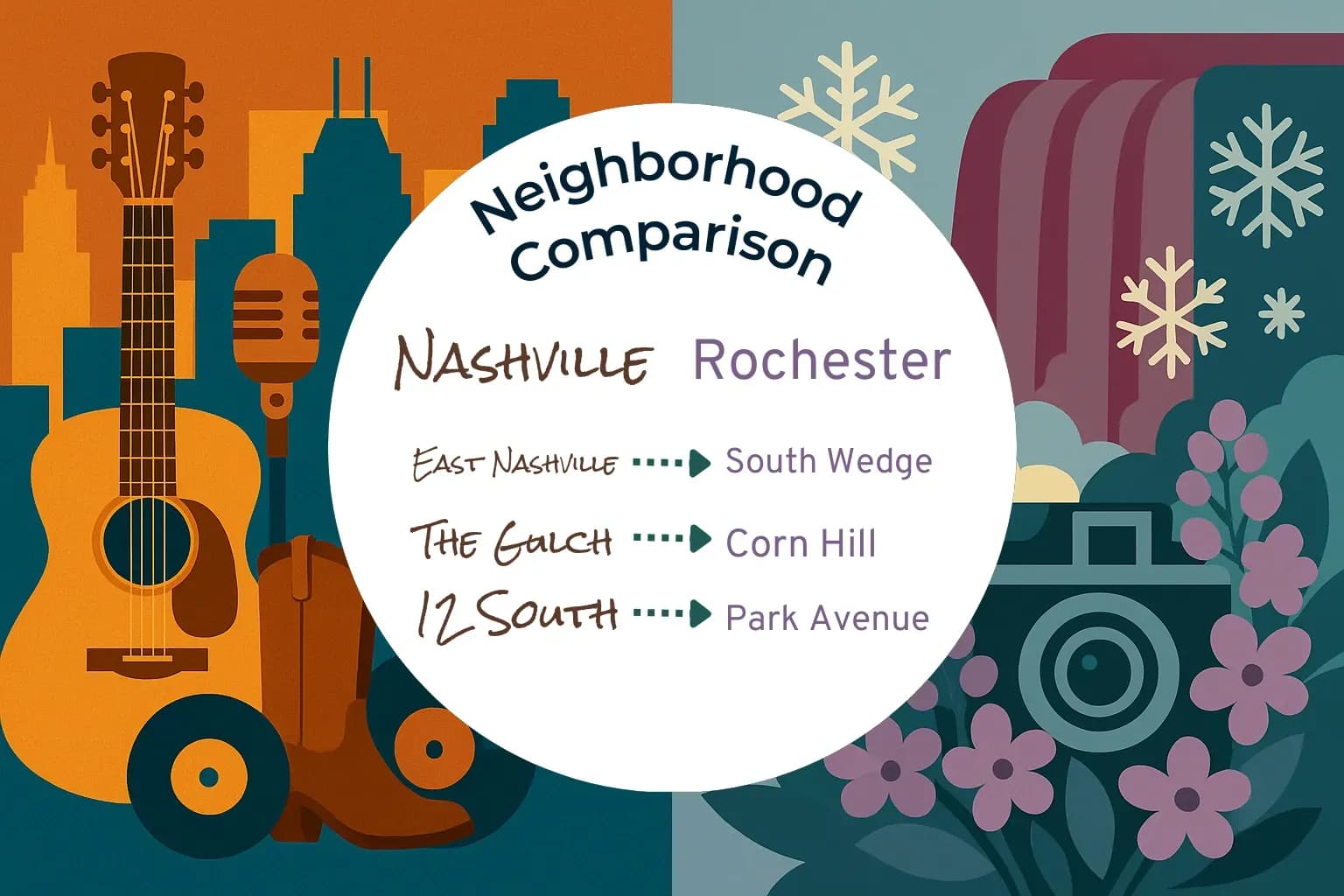 Nashville vs Rochester Neighborhood Comparison