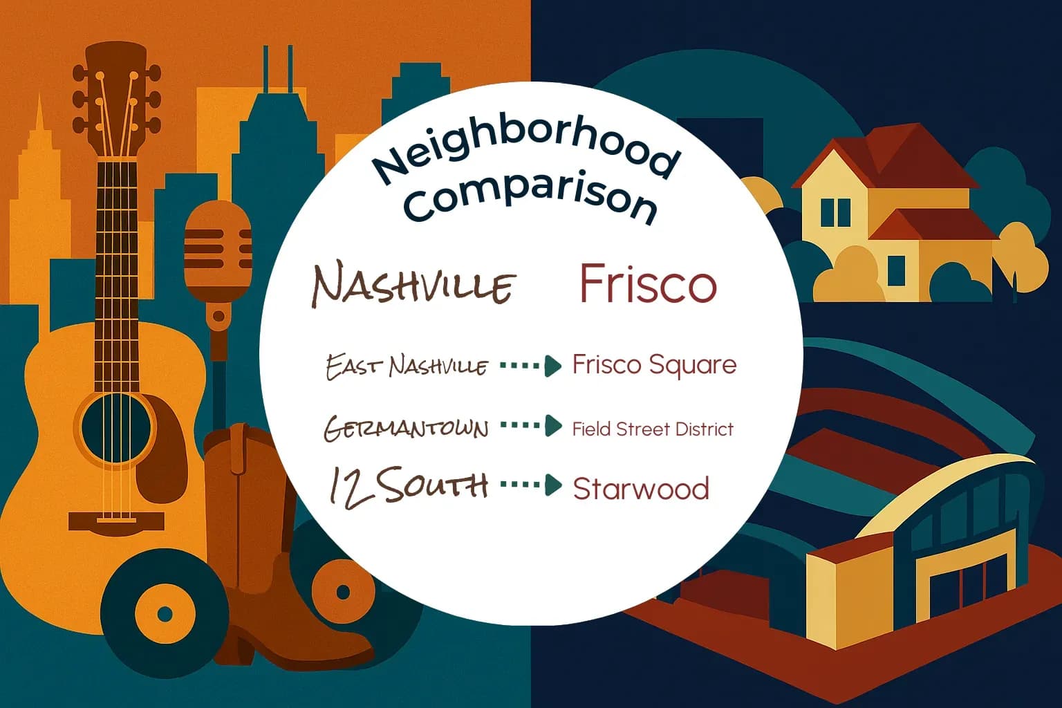 Nashville vs Frisco Neighborhood Comparison