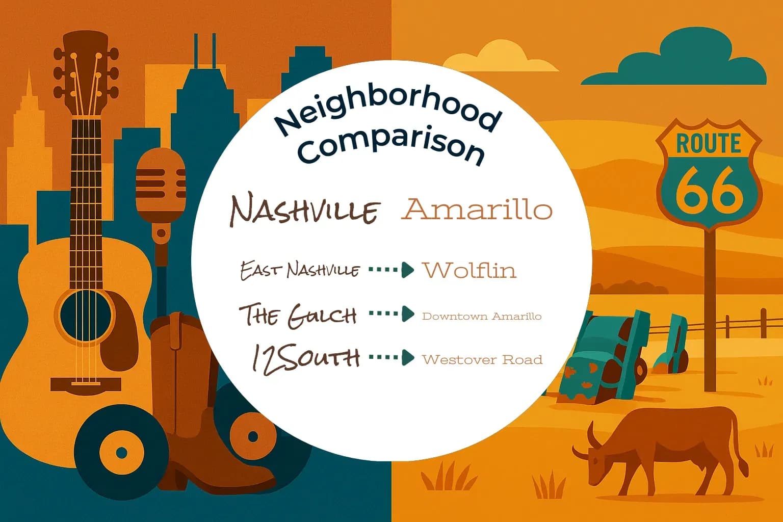 Nashville vs Amarillo Neighborhood Comparison