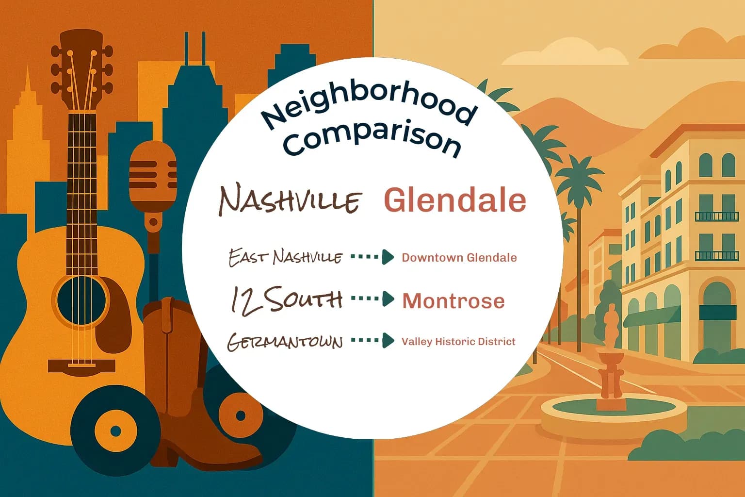 Nashville vs Glendale Neighborhood Comparison
