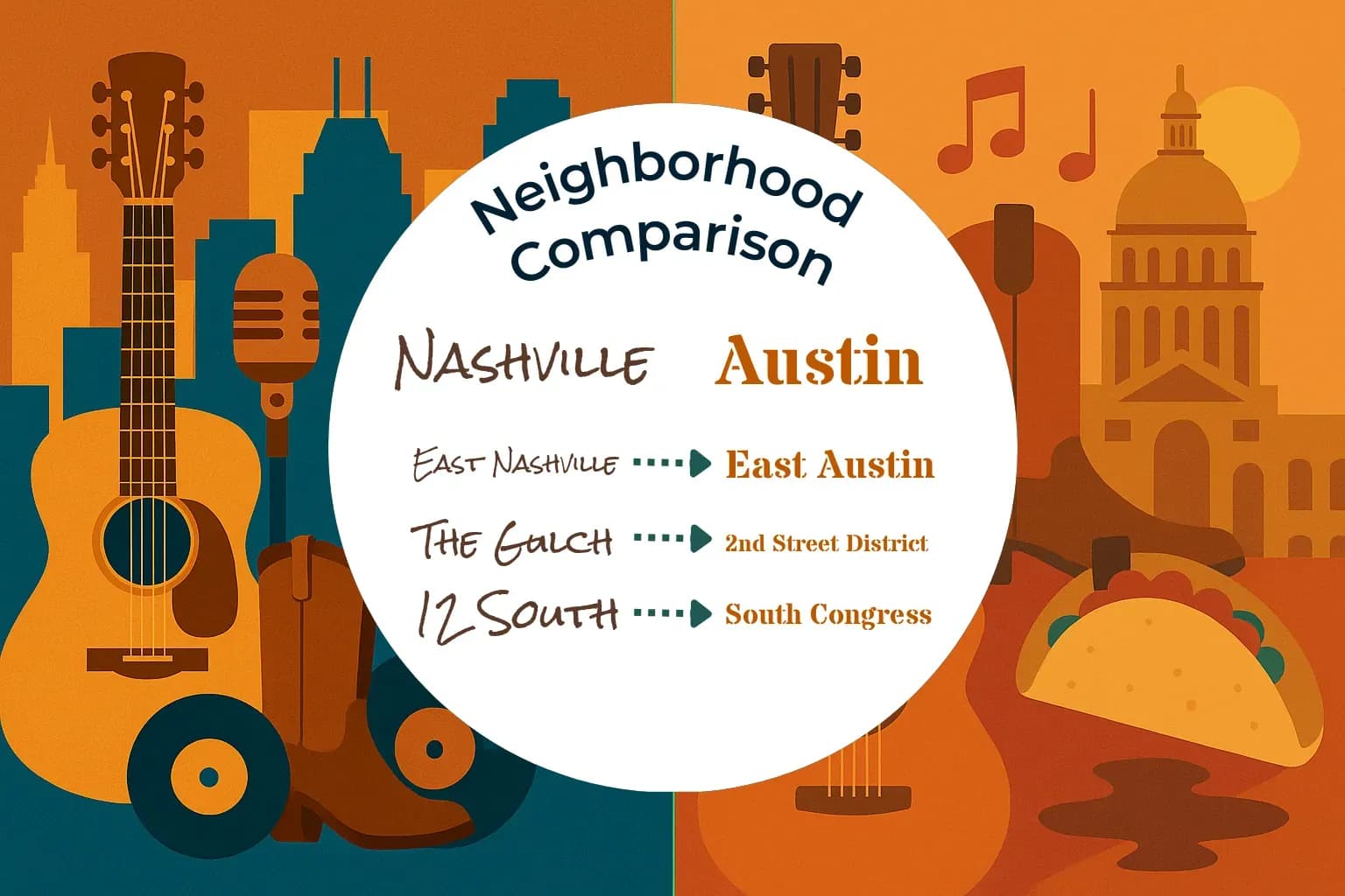 Nashville vs Austin Neighborhood Comparison