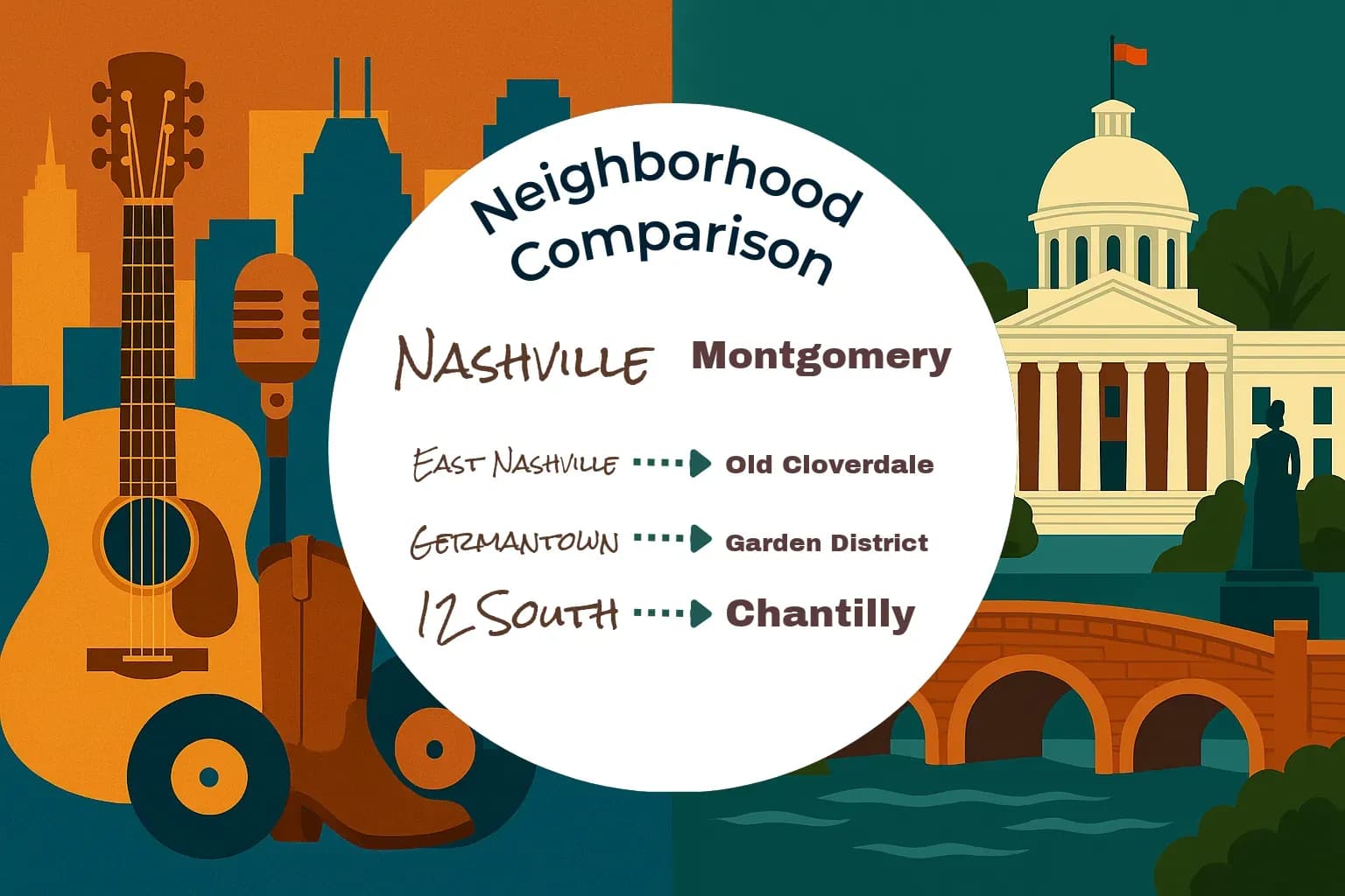 Nashville vs Montgomery Neighborhood Comparison