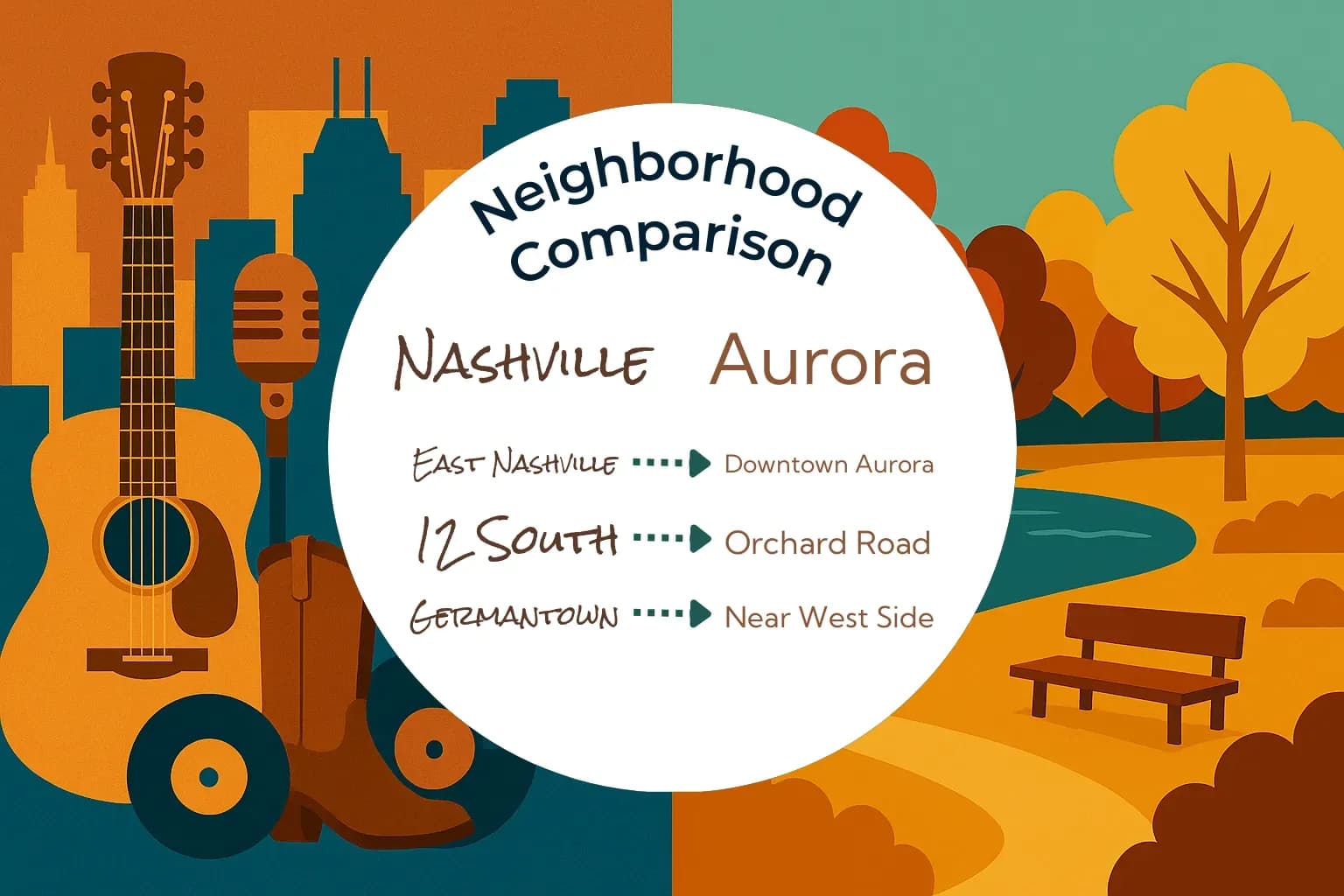 Nashville vs Aurora Neighborhood Comparison