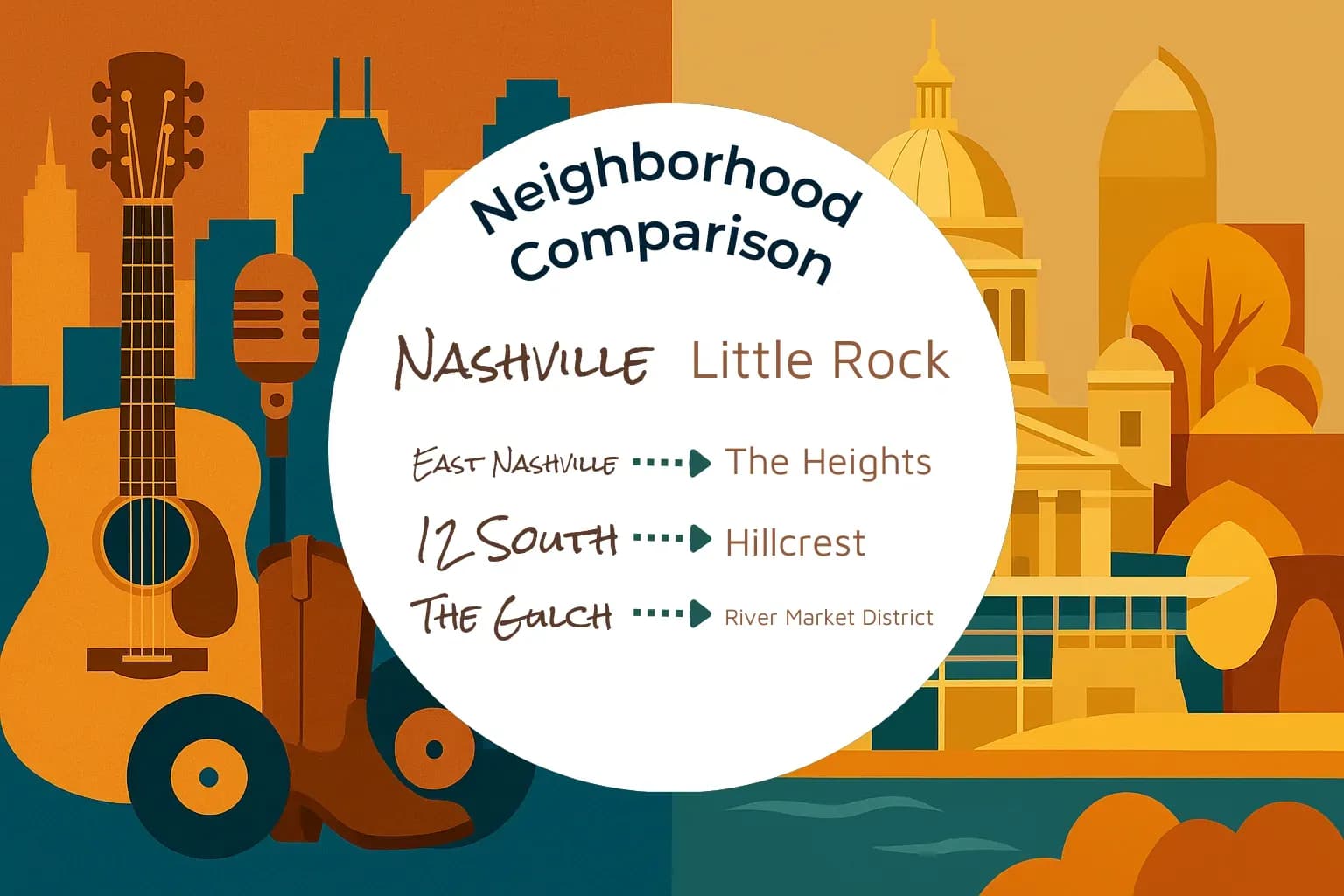 Nashville vs Little Rock Neighborhood Comparison