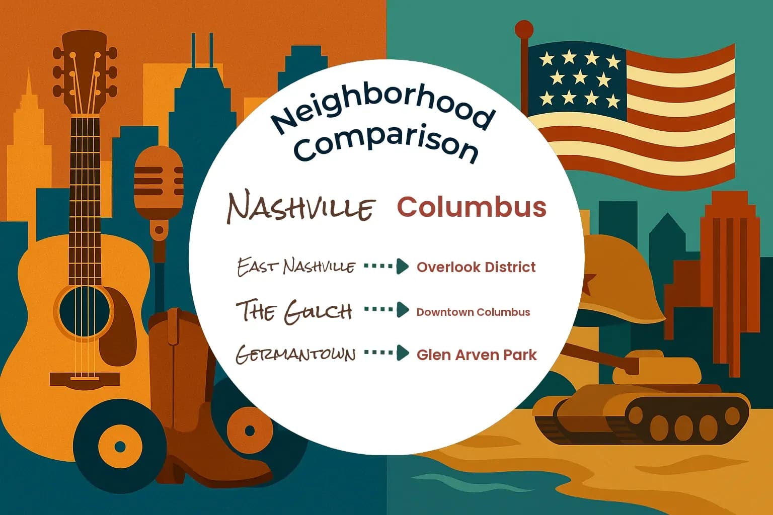 Nashville vs Columbus Neighborhood Comparison