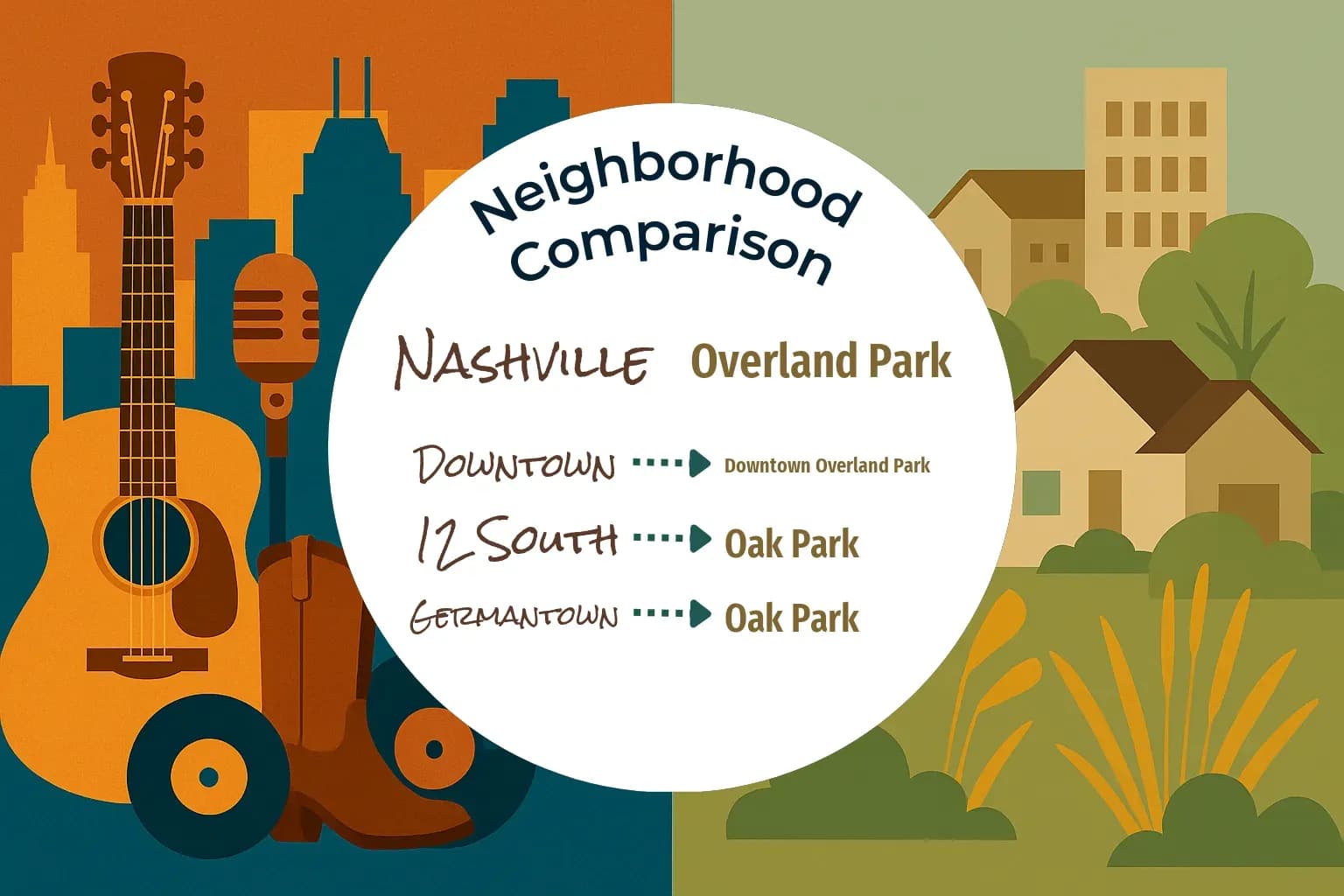 Nashville vs Overland Park Neighborhood Comparison