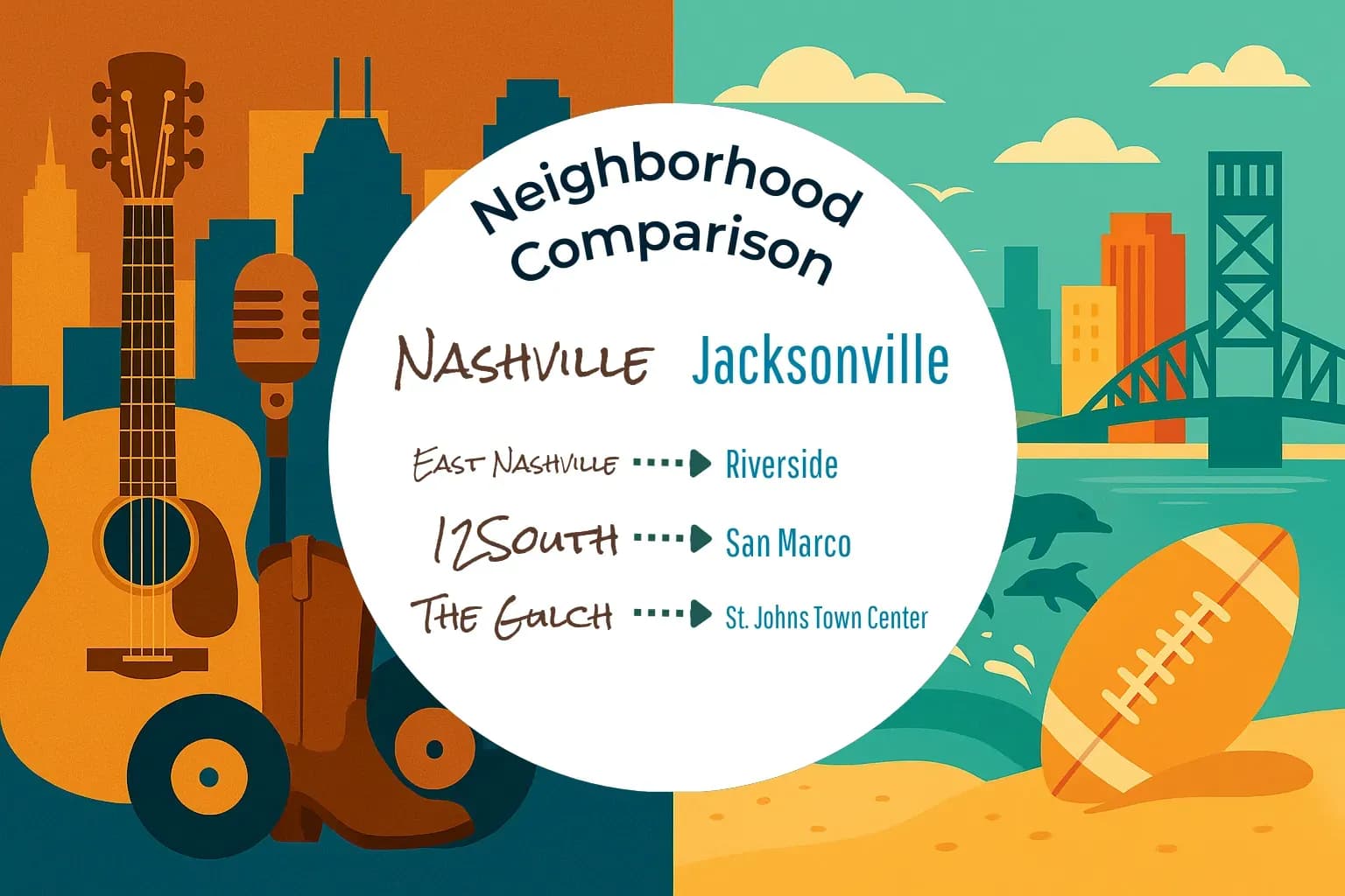 Nashville vs Jacksonville Neighborhood Comparison