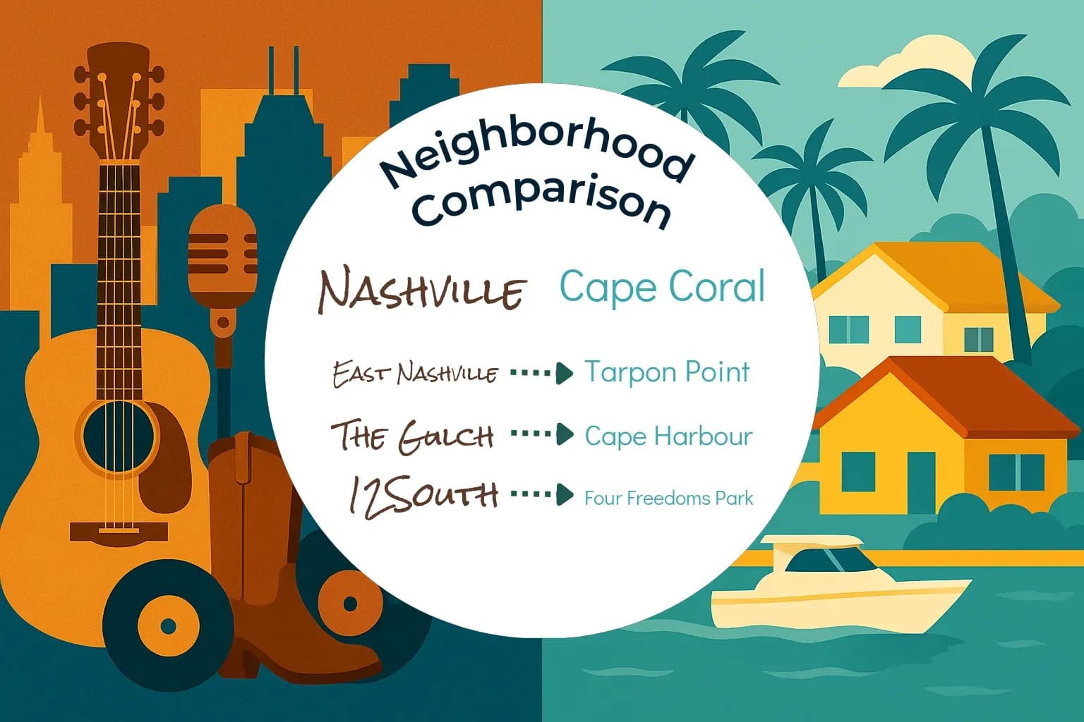 Nashville vs Cape Coral Neighborhood Comparison