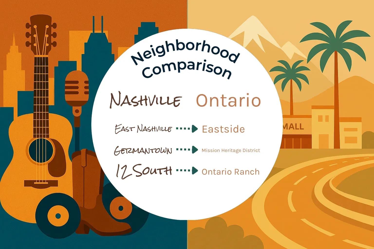 Nashville vs Ontario Neighborhood Comparison