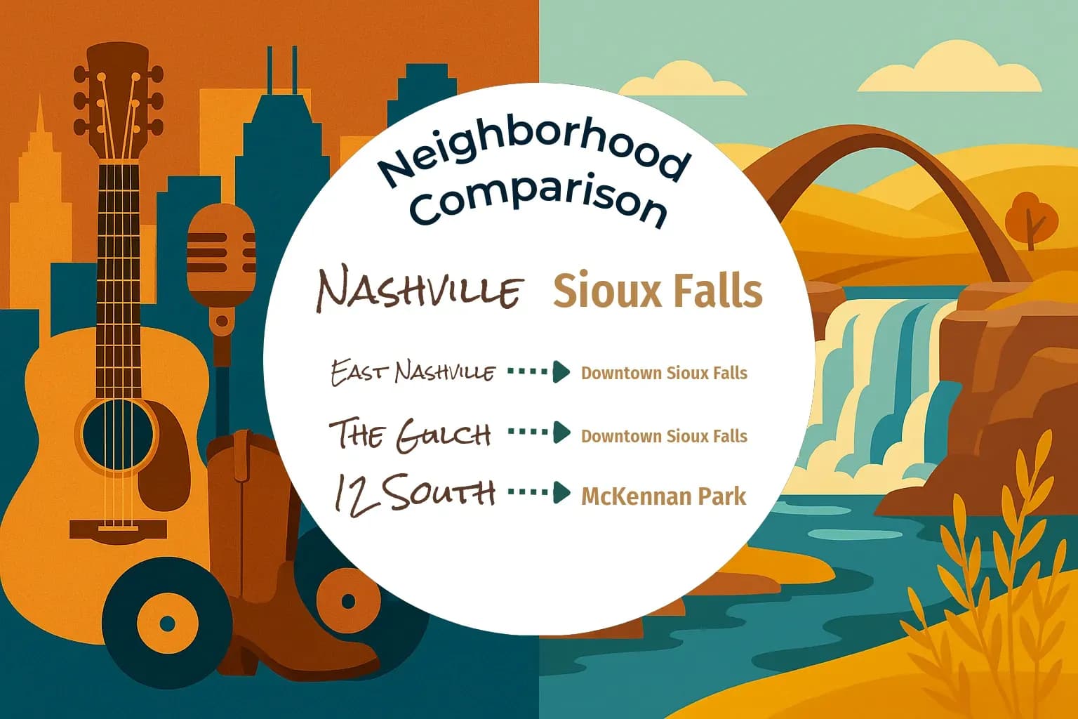 Nashville vs Sioux Falls Neighborhood Comparison
