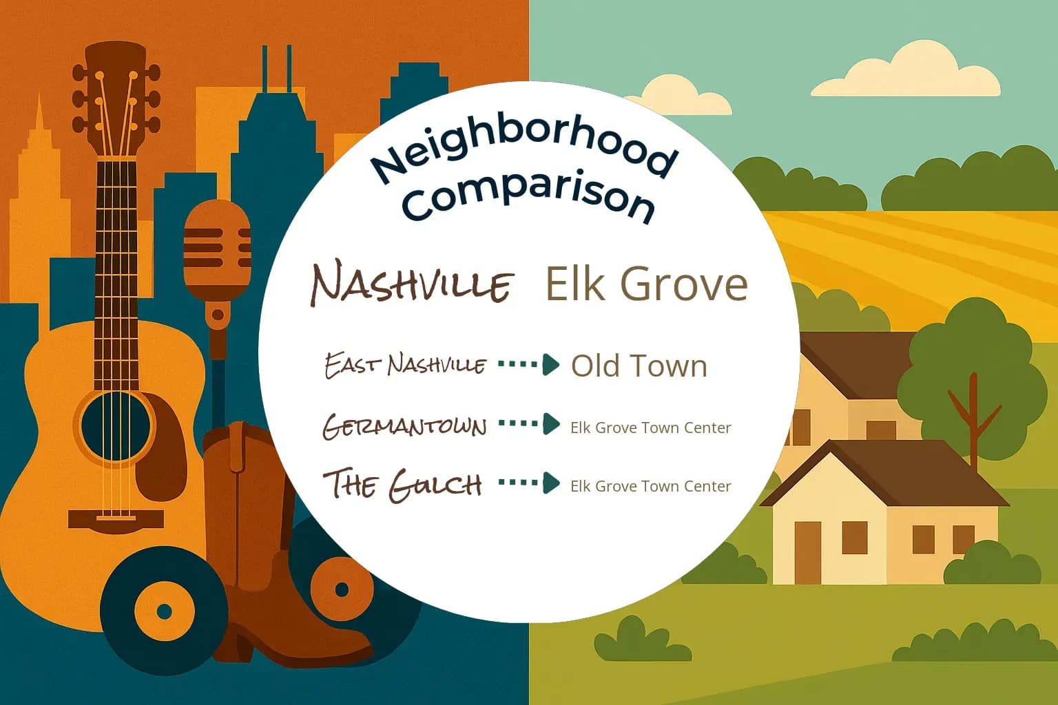 Nashville vs Elk Grove Neighborhood Comparison