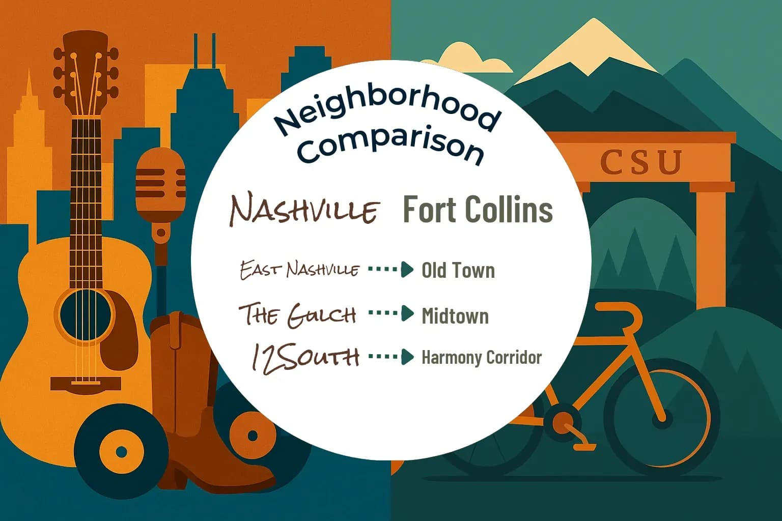 Nashville vs Fort Collins Neighborhood Comparison